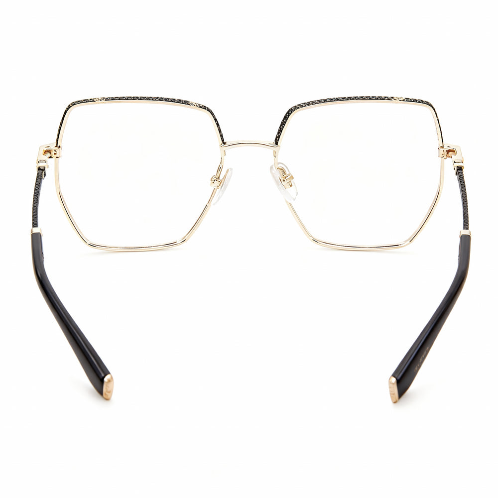 Gafas de sol Philipp Plein Vpp054s para hombre, de metal, no polarizadas, con montura completa irregular, en oro rosa y negro, de 57 mm