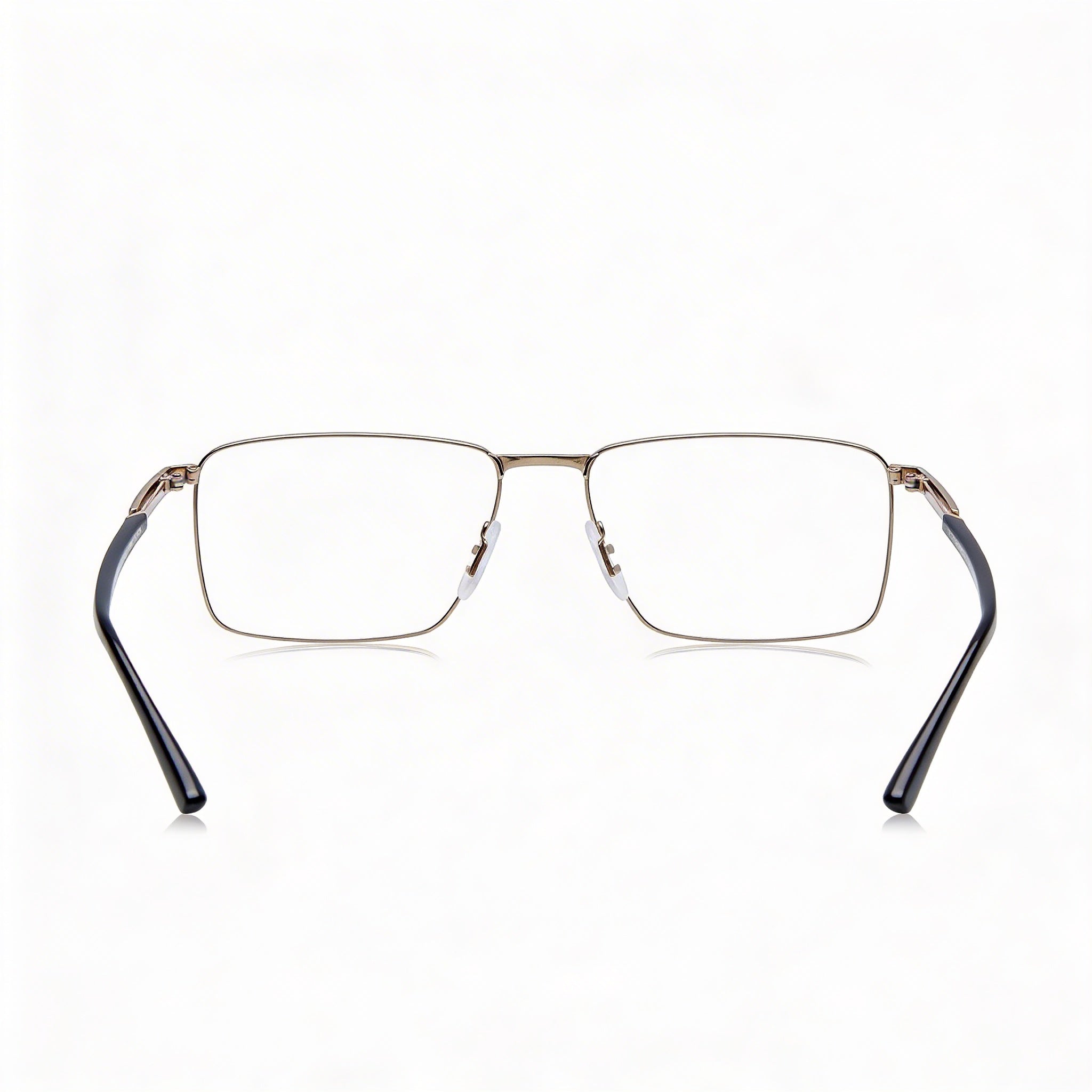 Porsche P8729 Women's Modern Titanium Frame Gold Black Transparent Lens Sunglasses 55mm, Photo 3