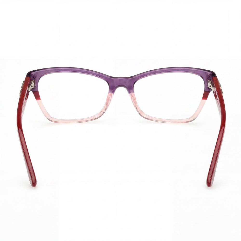 GUESS Women's Gu2979 Bordeaux Plastic Frame Non- Clear Polycarbonate Lens 54mm Optical Eyewear