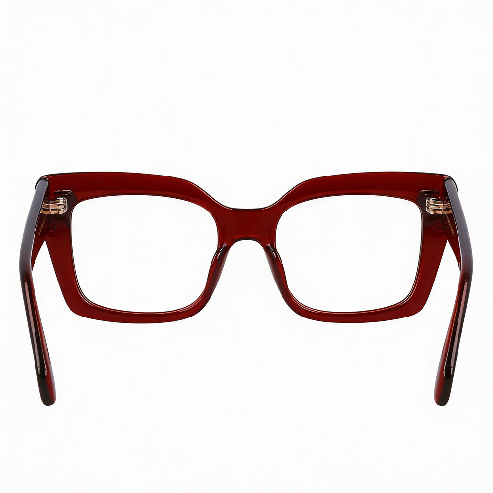 Ferragamo Sf3008 Women's Sunglasses with Transparent Rust Metal Frame & Polarized Transparent Polycarbonate Lenses 50mm
