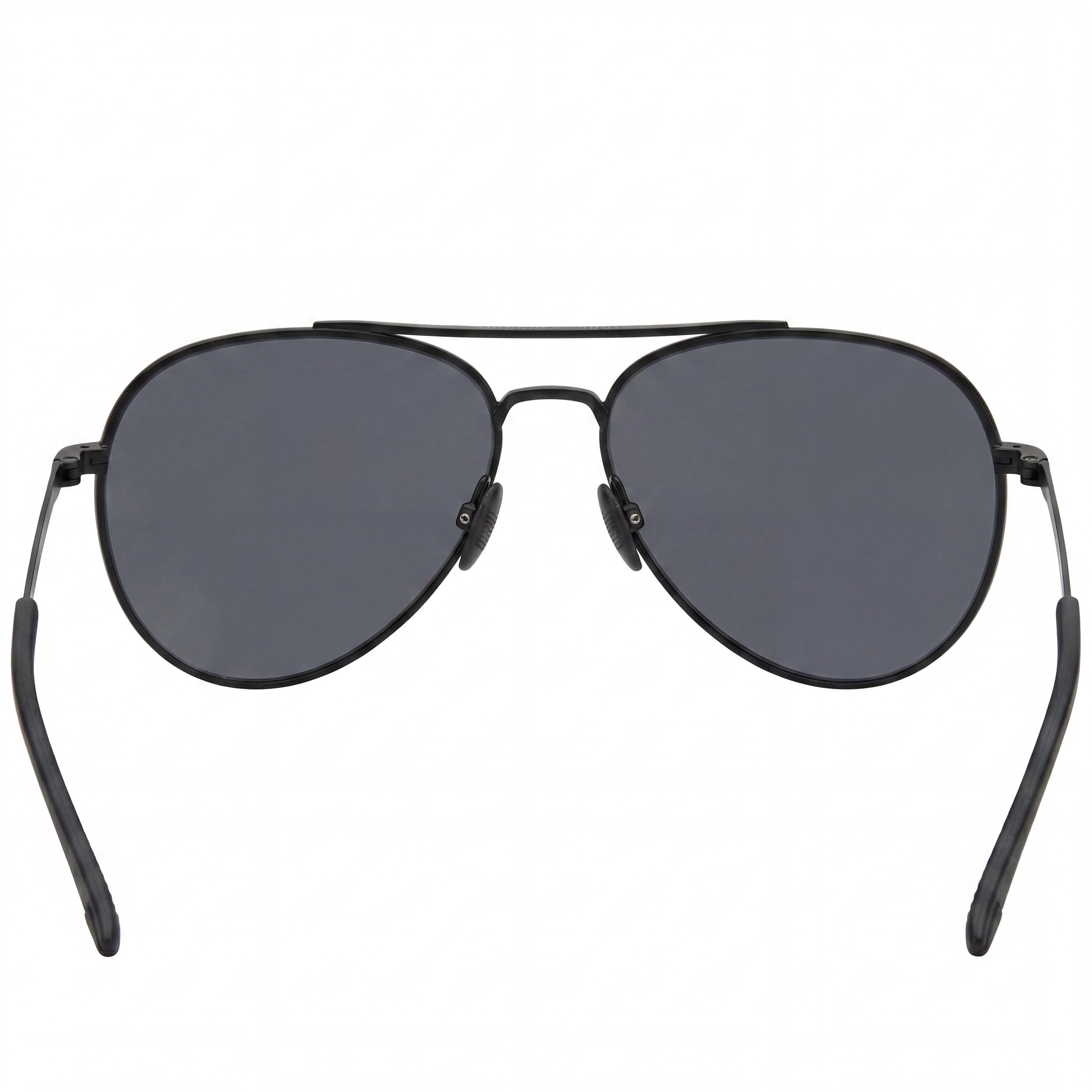 Under Armour Matte Black Pilot Sunglasses, Metal Frame, Grey UV Protected Lenses, Unisex, 57-15-140, Photo 4