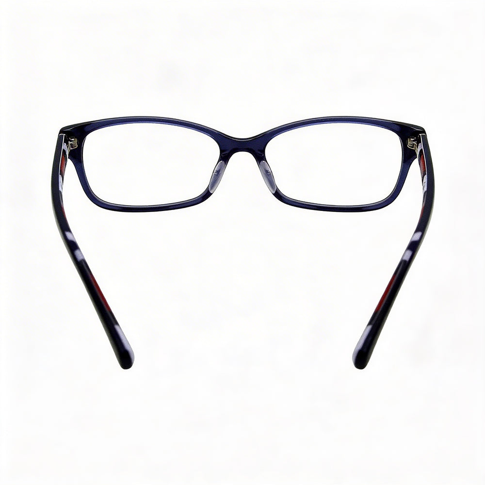 Gafas Tommy Hilfiger TH 1685 para mujer, montura de plástico azul oscuro transparente con lentes de policarbonato, 51-16-140 mm