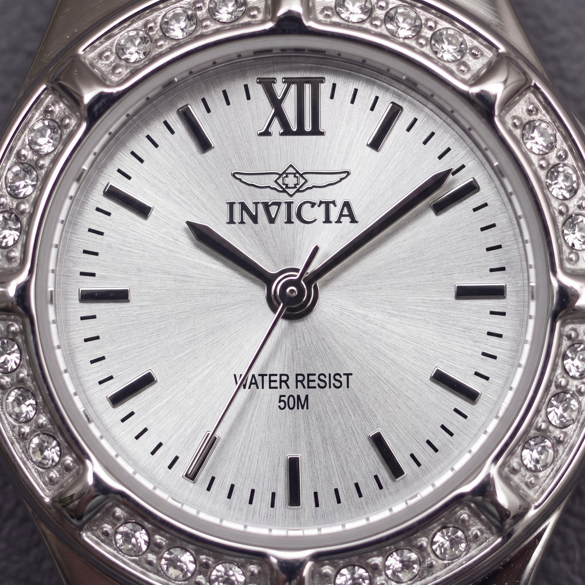 Invicta Women's Bracelet Silver-Tone Stainless Steel Flame Fusion Crystal Quartz Second Hand Water-Resistant 21mm Watch, Photo 2