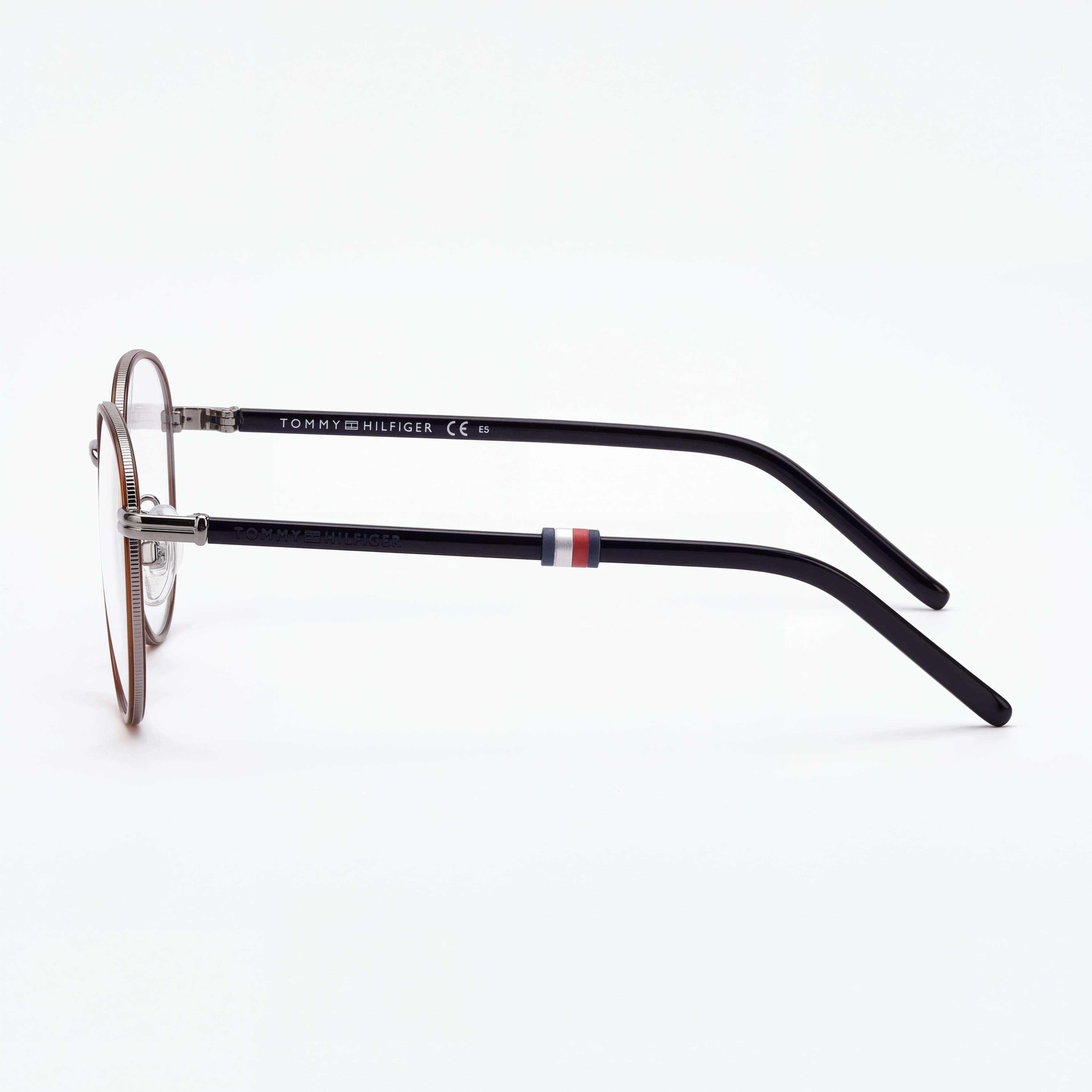 Tommy Hilfiger TH 1687 Unisex Panthos Gafas de Metal Ruthenium Lentes de Policarbonato No- 50mm Ancho de Lente, Photo 3