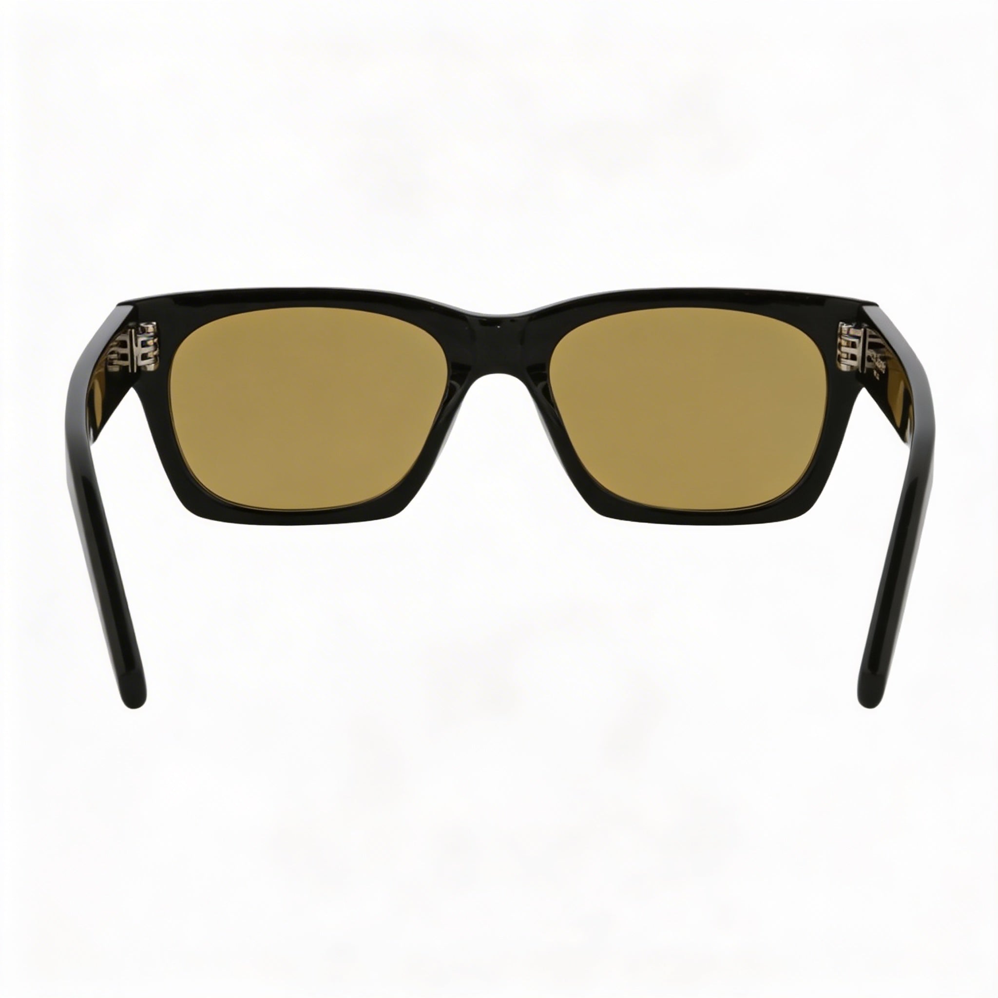 Yves Saint Laurent Square Rectangle Style Unisex Black Yellow Metal Frame UV Protected Sunglasses 54mm, Photo 4