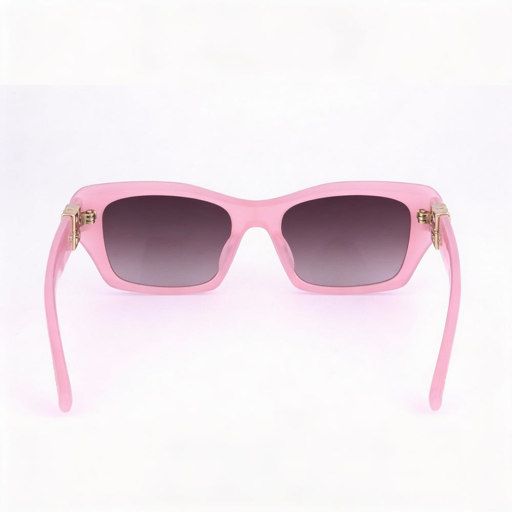 Gafas de sol casuales Givenchy para mujer con montura de acetato rosa brillante y lentes violetas, talla 54-18-140 mm