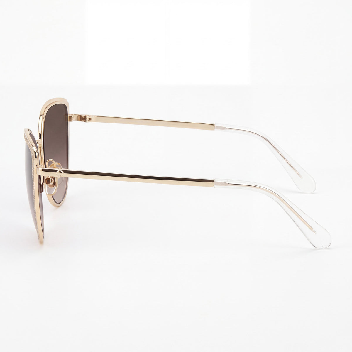 kate spade new york Cat Eye Sunglasses Women's Gold Brown Stainless Steel 56mm, Photo 2