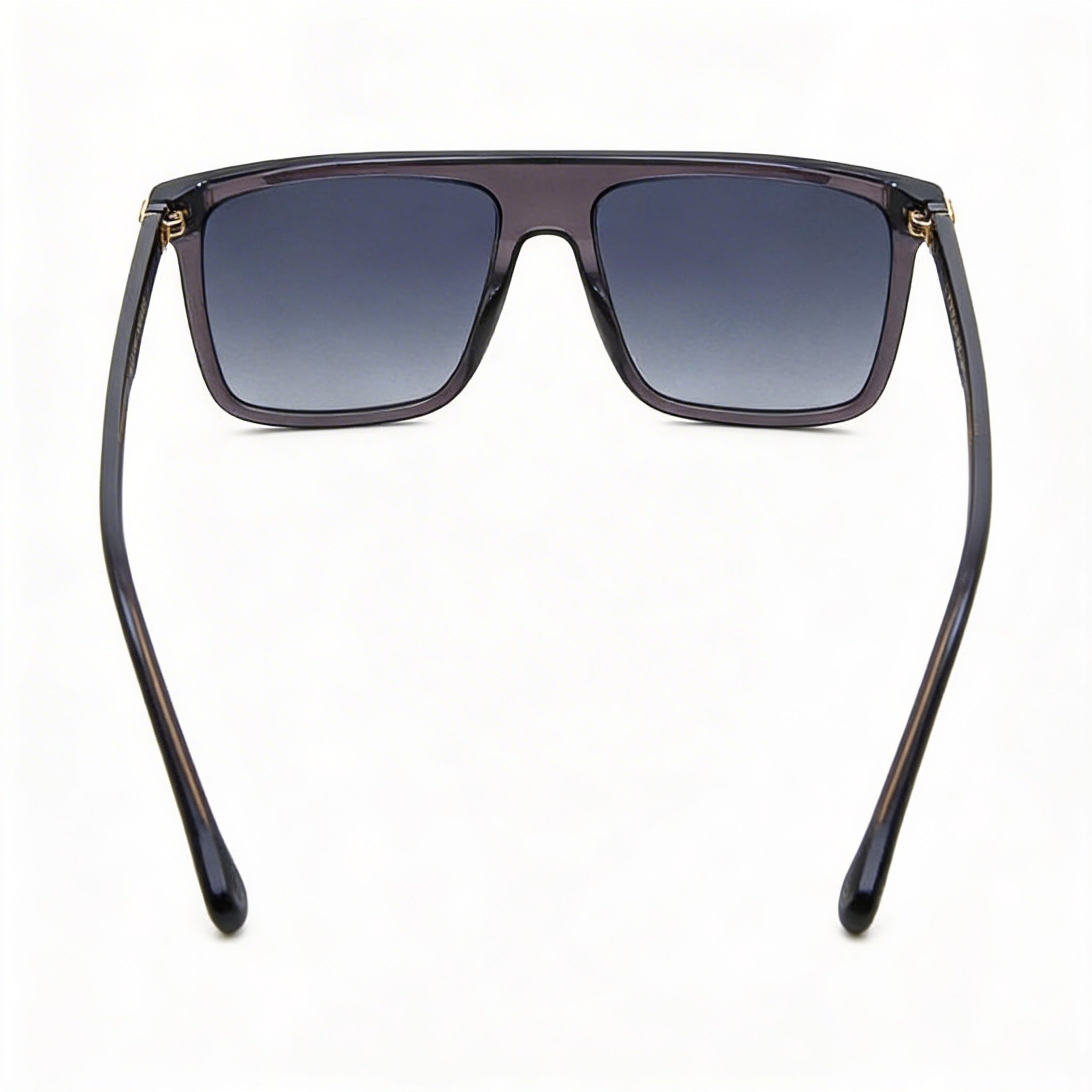 Gafas de sol Carrera Contemporary unisex con montura de plástico gris transparente, color gris degradado, sin polarizar, protección UV, graduadas, 58 mm, Photo 3