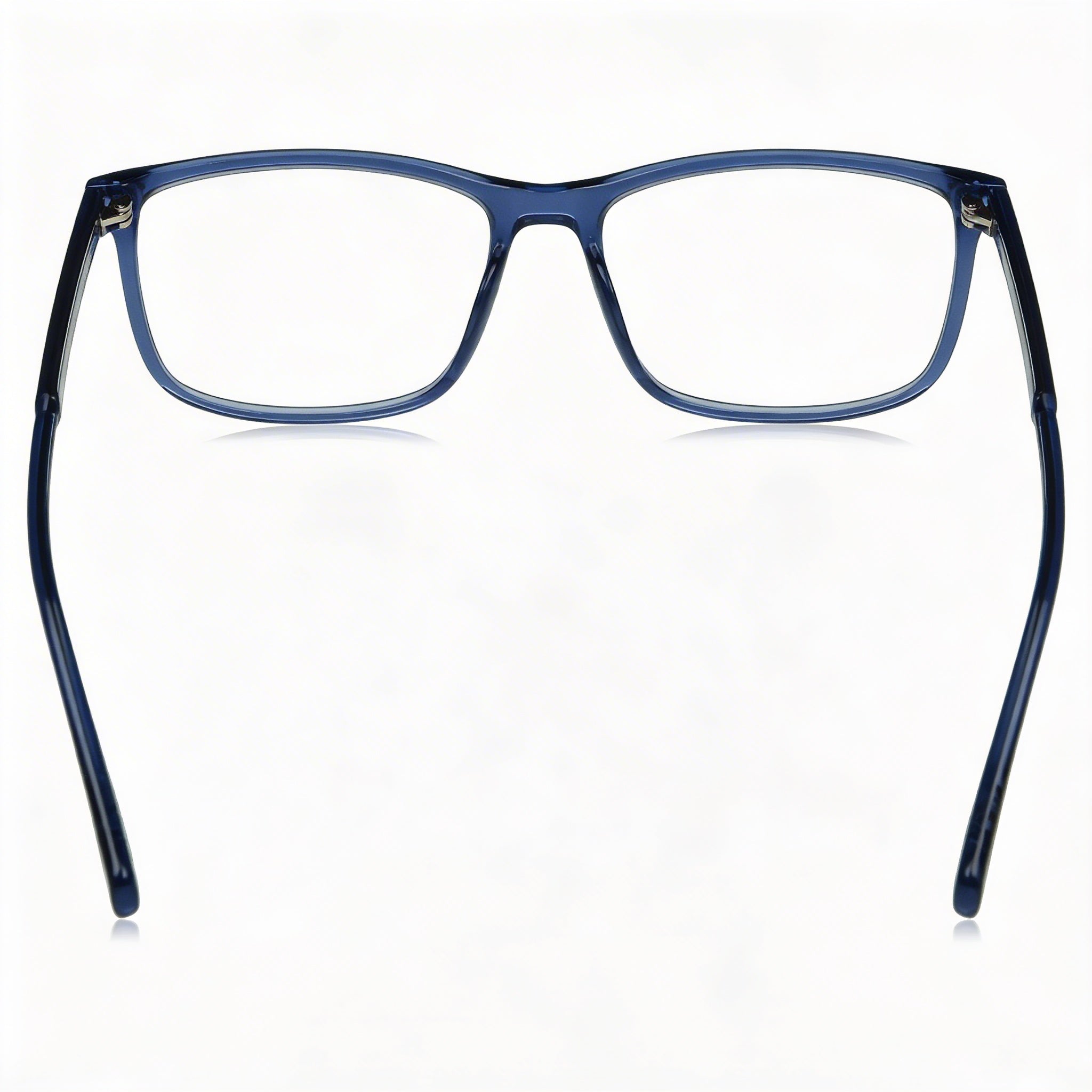 Levi's Lv 1018 Men's Blue Plastic Prescription Ready Optical Eyeglasses Frame with Clear Demo Lenses 55mm Lens Width, Photo 3