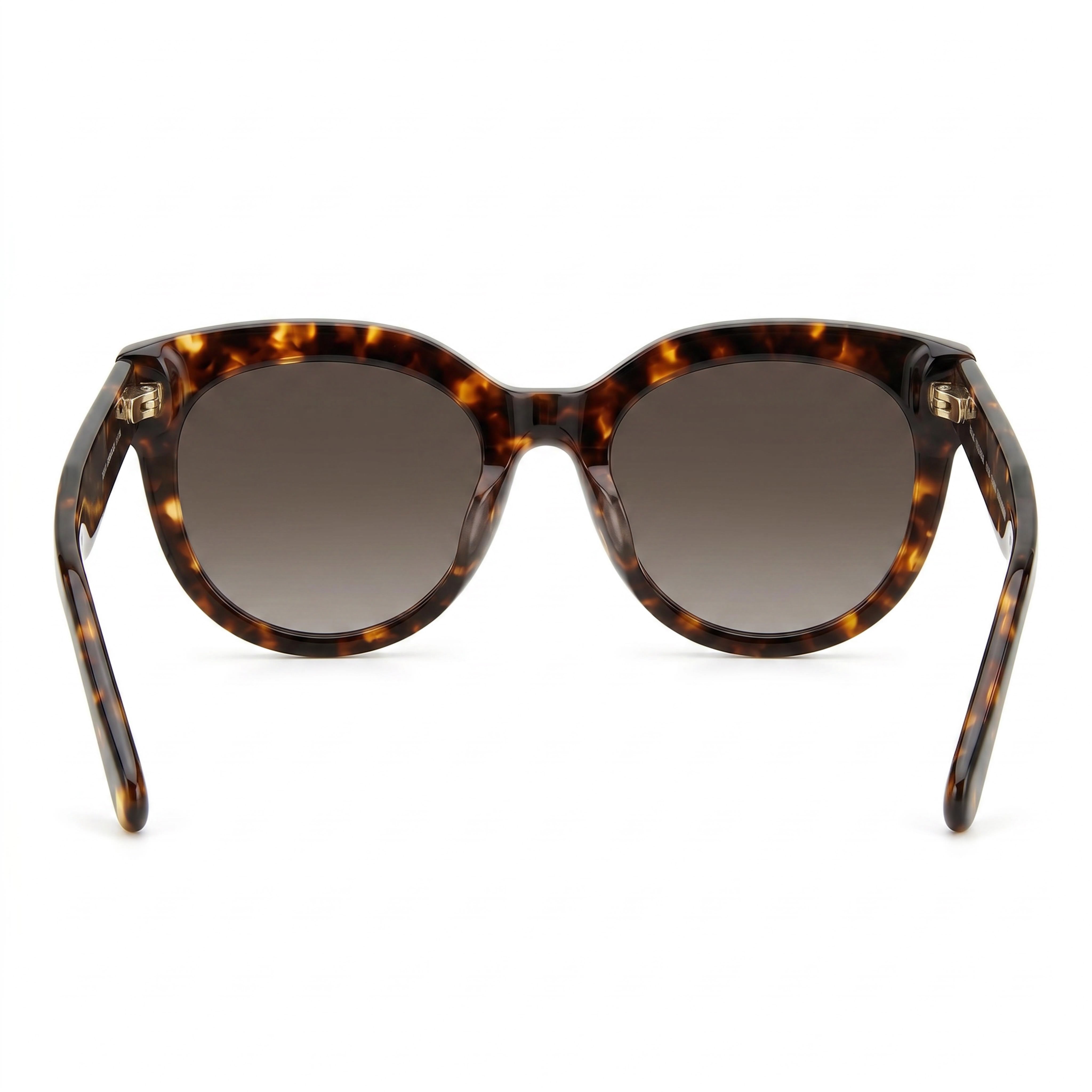 kate spade new york Gafas de sol de mujer de temporada Havana con montura de plástico, cristales marrones degradados sin polarizar y protección UV de 54 mm, Photo 4