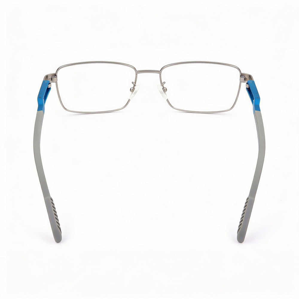 adidas Casual. Men's Metal Frame Non-Polarised Eyeglasses Matte Palladium Clear 55-17-140