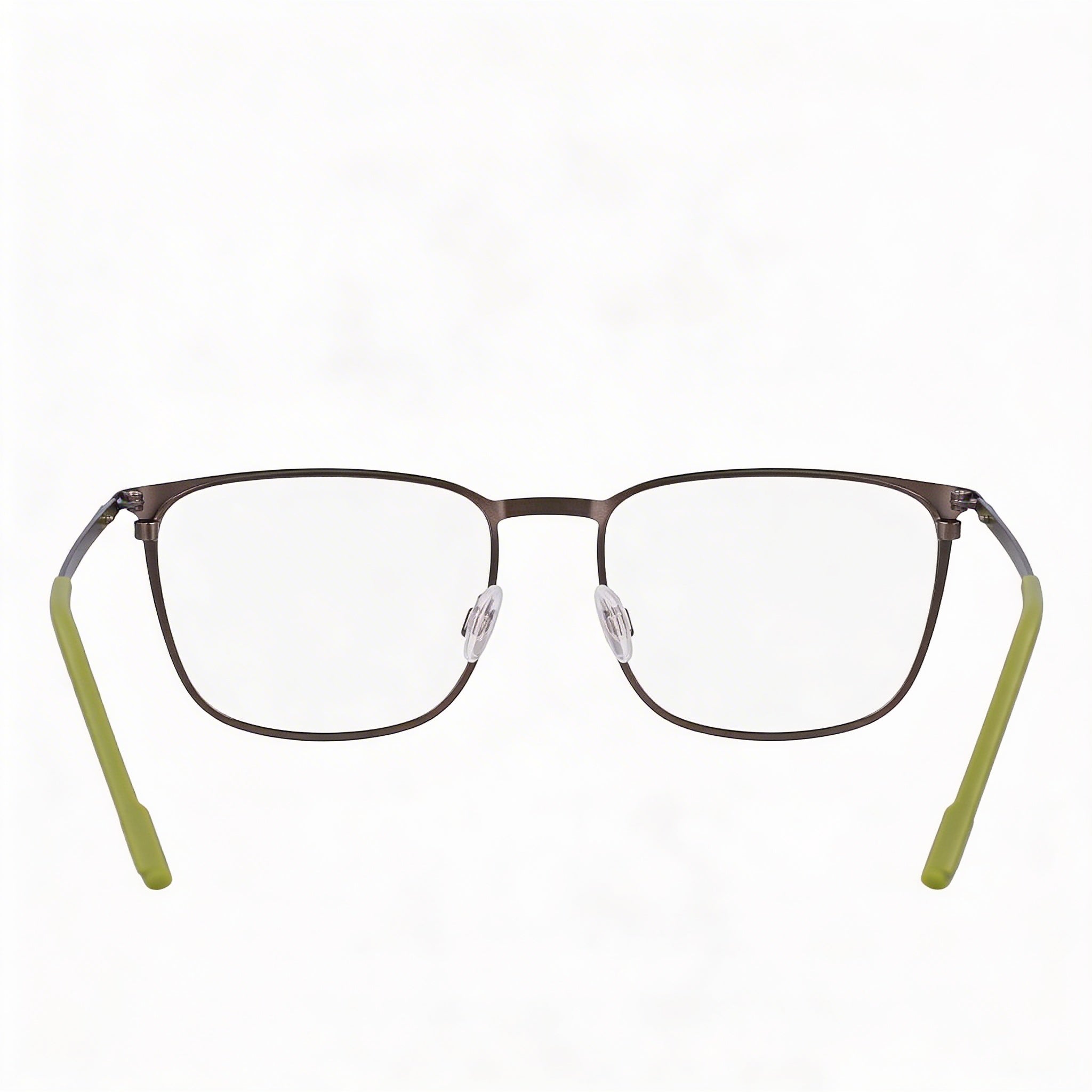 Flexon E1143 Men's Optical Frame, Metal Construction, Matte Gunmetal Kelp Color, 54mm Lens Width, Photo 3