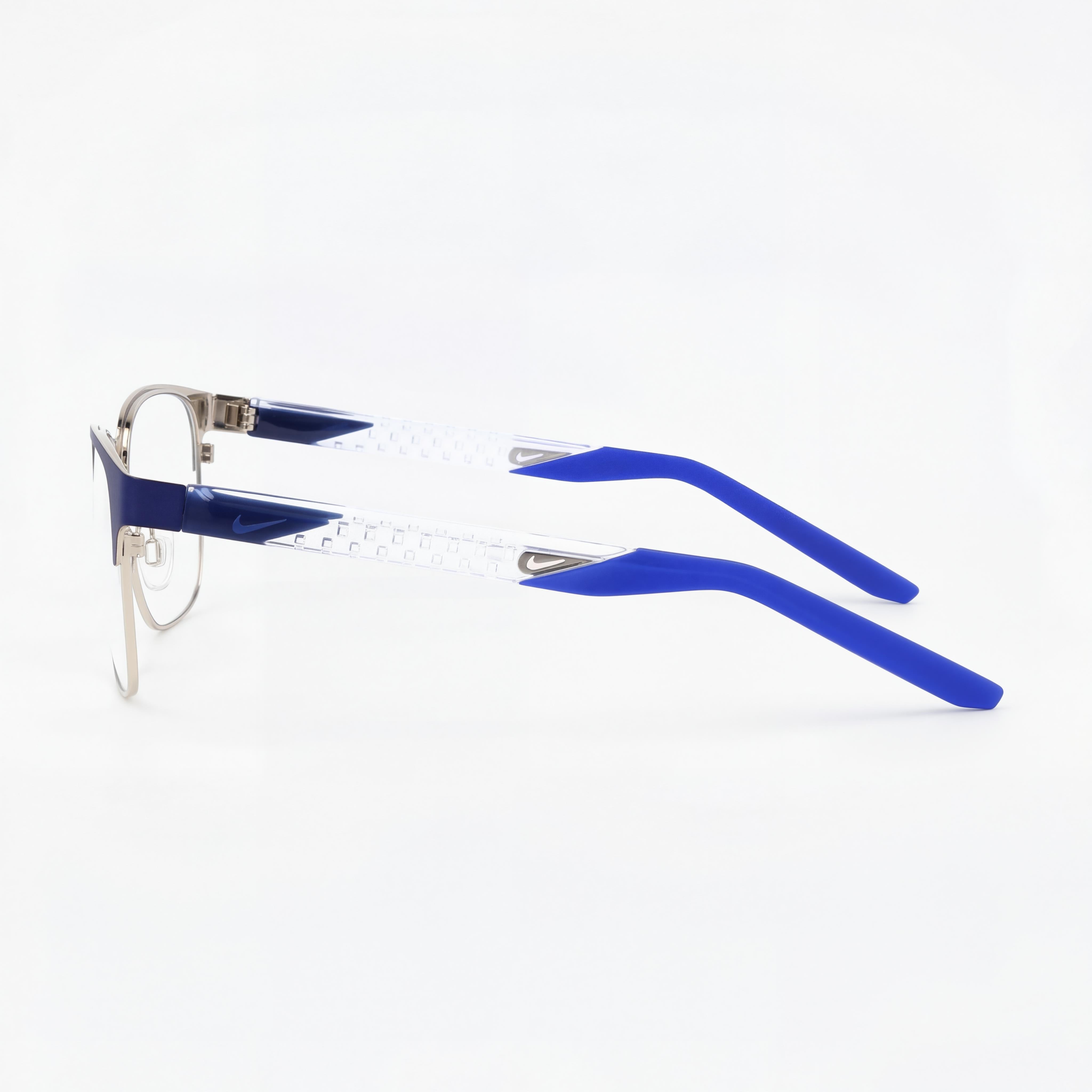 Nike 8156 Unisex Eyeglasses featuring an Acetate Frame in Matte Blue Void and Polycarbonate Lenses 52-19-140, Photo 2