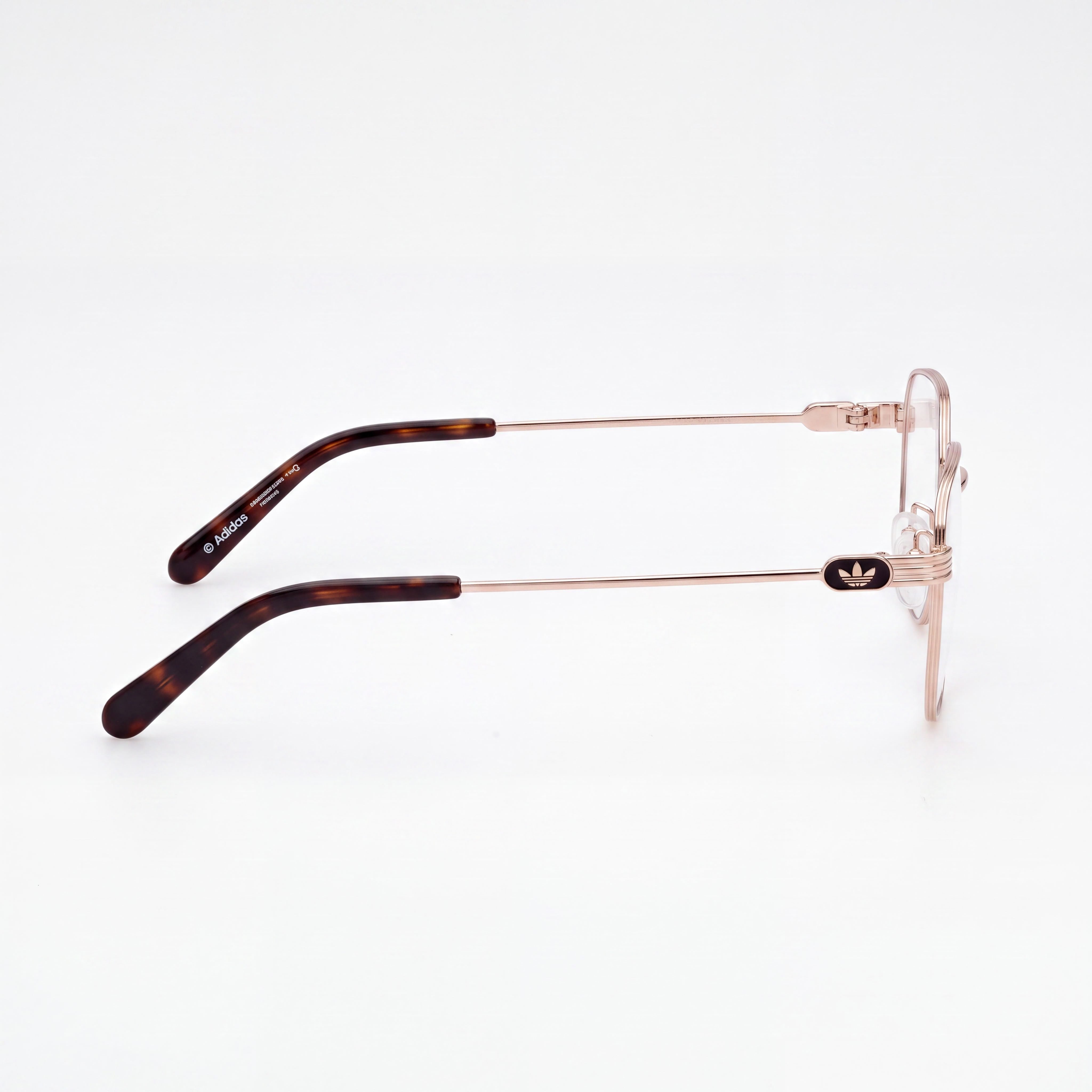adidas Originals Or5112-d Unisex Metal Frame Eyeglasses in Rose Gold, with Polycarbonate Lenses, Size 52, Photo 2