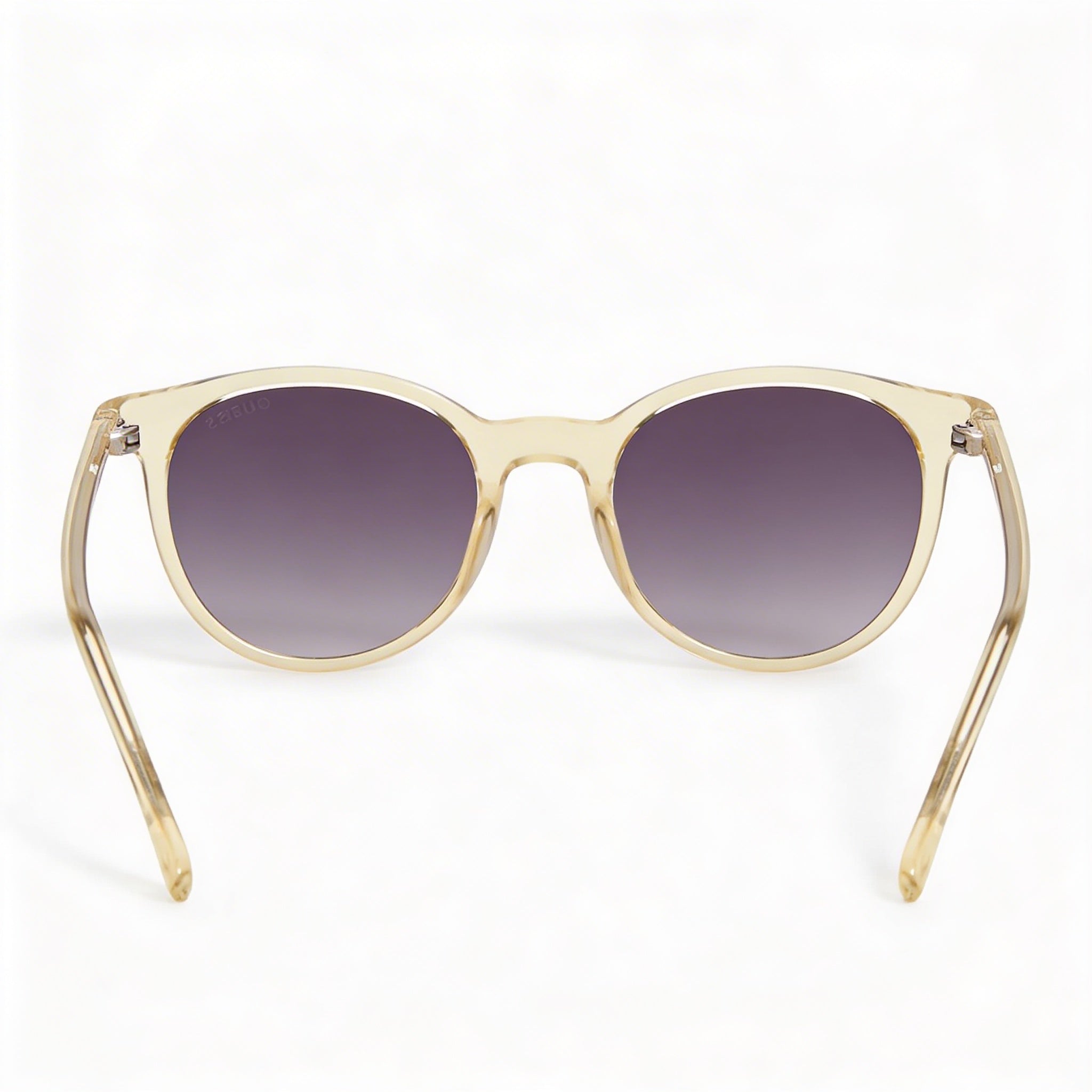 GUESS Gafas de Sol de Plástico Redondas Retro Brillantes Amarillas Claras con Protección UV para Mujer 51, Photo 3