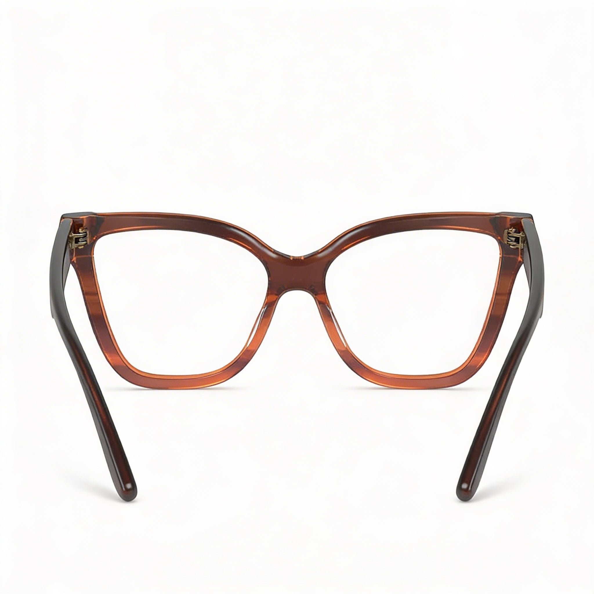 Calvin Klein Women's Modern Acetate Frame Polycarbonate Lens Sunglasses in Striped Brown, 54mm, Photo 3