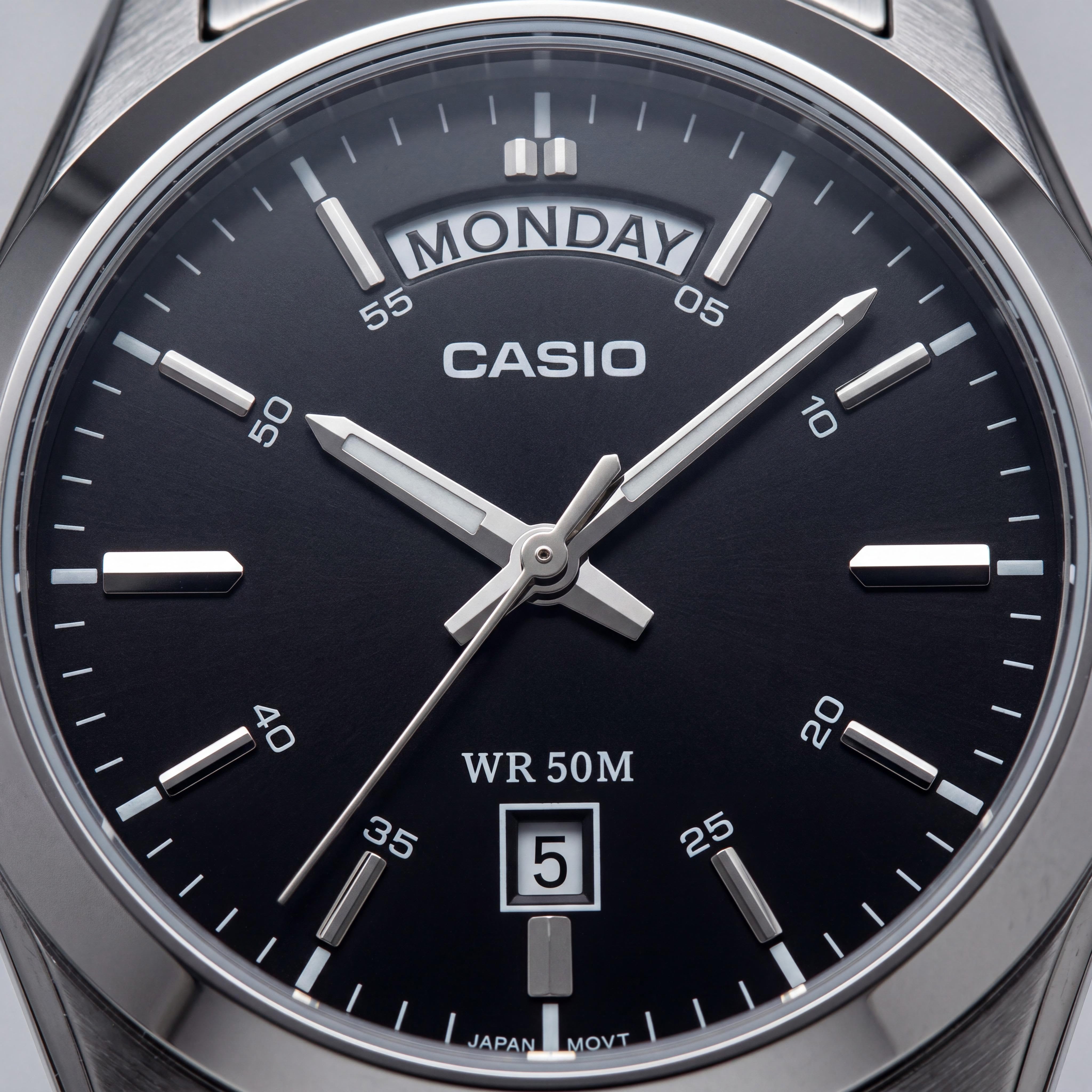 Casio MTP-1370D-1A1VDF Men's Silver-tone Watch, 40mm, Photo 2