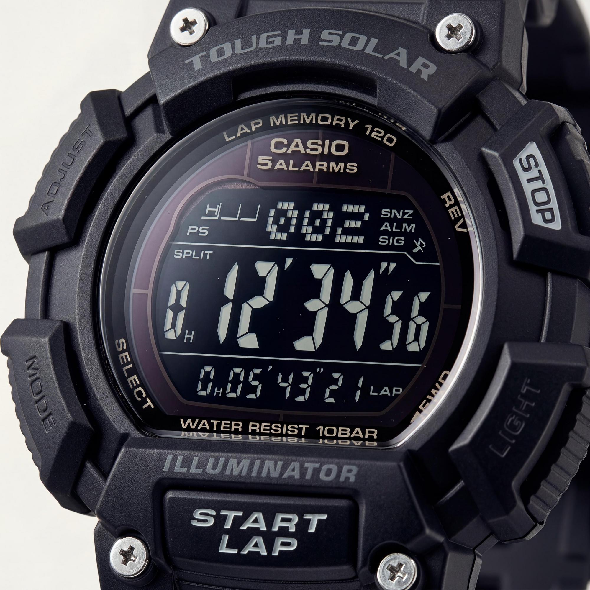 Reloj solar Casio STLS-110H-1B2 negro para hombre, 53 mm, Photo 2