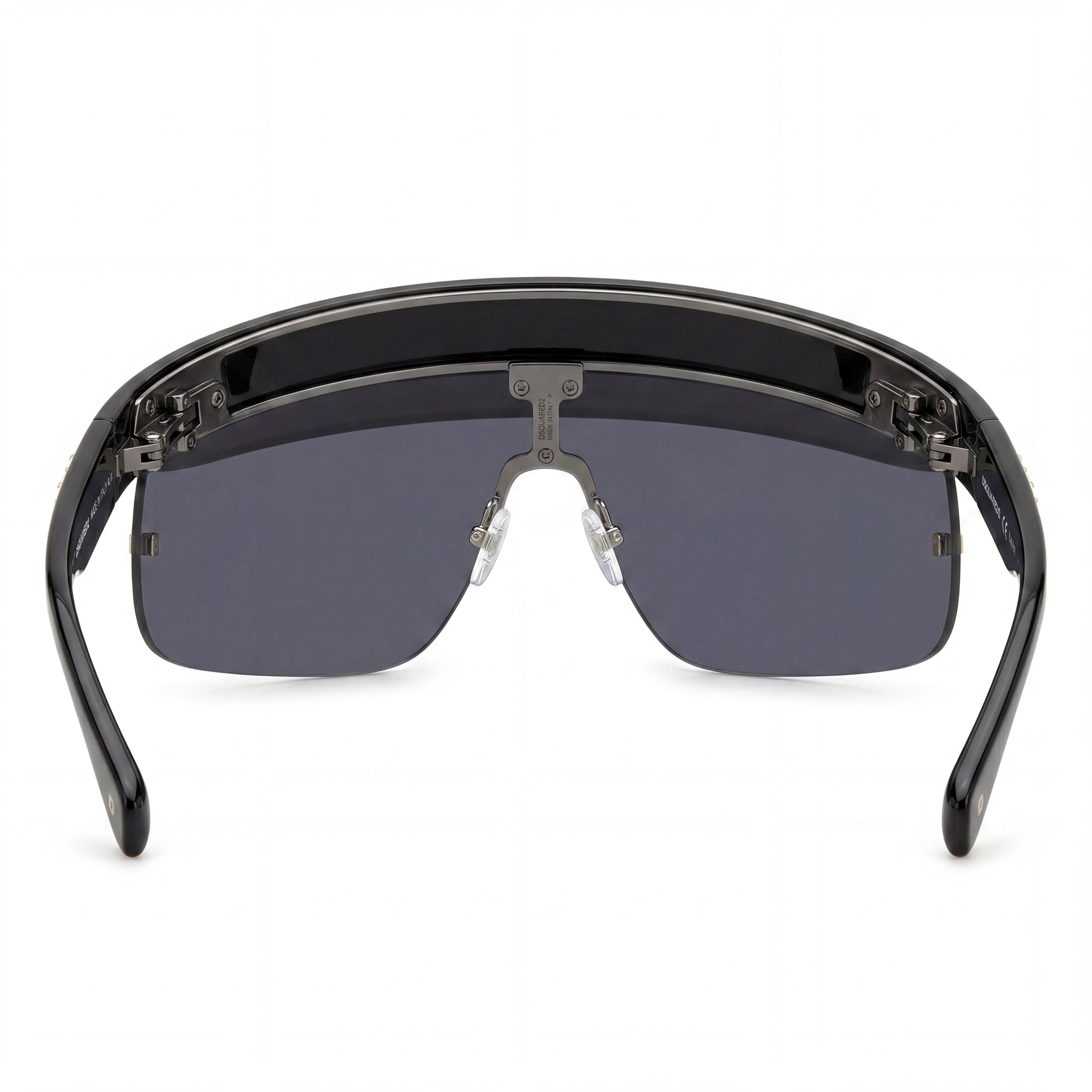 DSQUARED2 D2 0139/S Men's Black Polyamide Frame Casual Style Grey Polycarbonate Lens Sunglasses 99-01-110, Photo 4