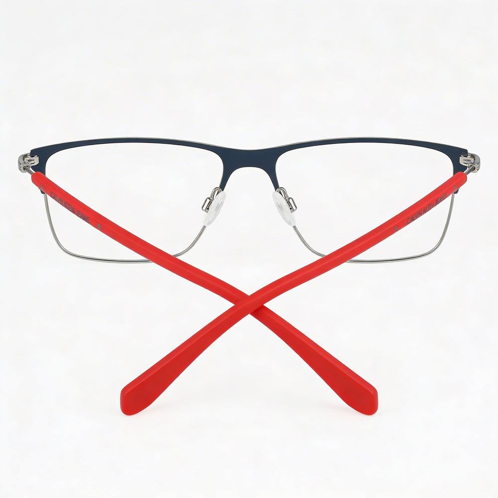 Calvin Klein Ckj21400 Gafas de acetato para mujer en color azul marino satinado - Lente de 54 mm, Puente de 16 mm, Patilla de 145 mm