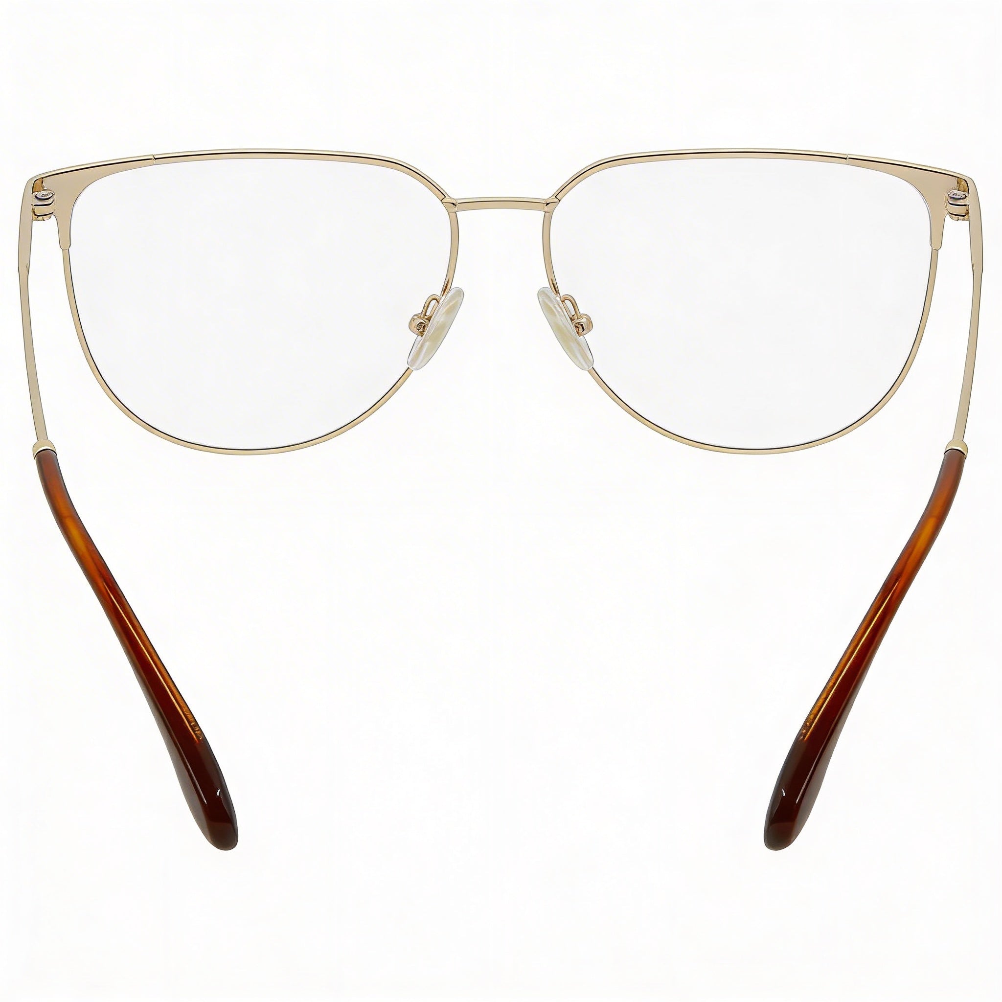Gafas Victoria Beckham Modern para Mujer Cateye de Metal Oro Rosa con Lentes de Demostración Transparentes Listas para Graduación 55mm, Photo 4