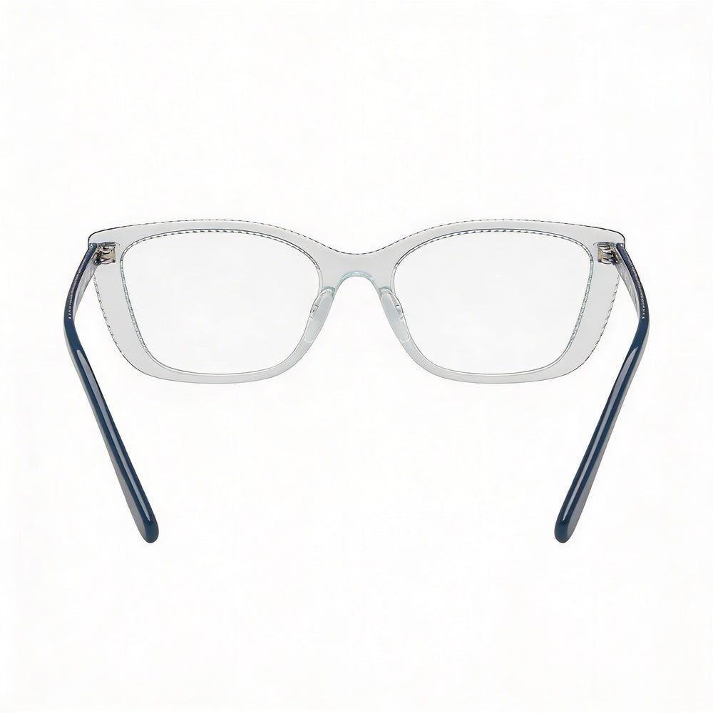 Vogue Vo 5217 Women's Plastic Frame Optical Eyeglasses, Transparente Azure, 53mm Lens Width