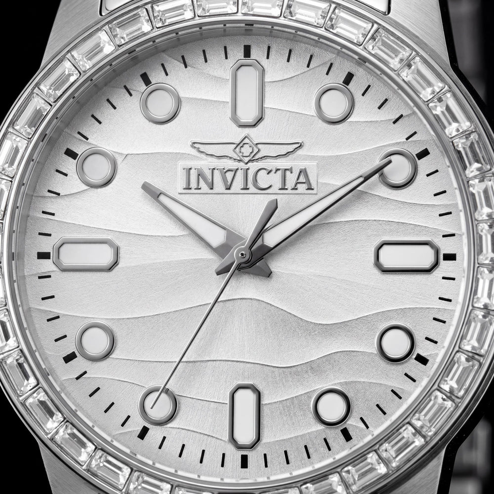 Reloj Invicta Celestial 50194 Unisex, Brazalete de Acero Inoxidable, Esfera Plateada, Cuarzo 43mm