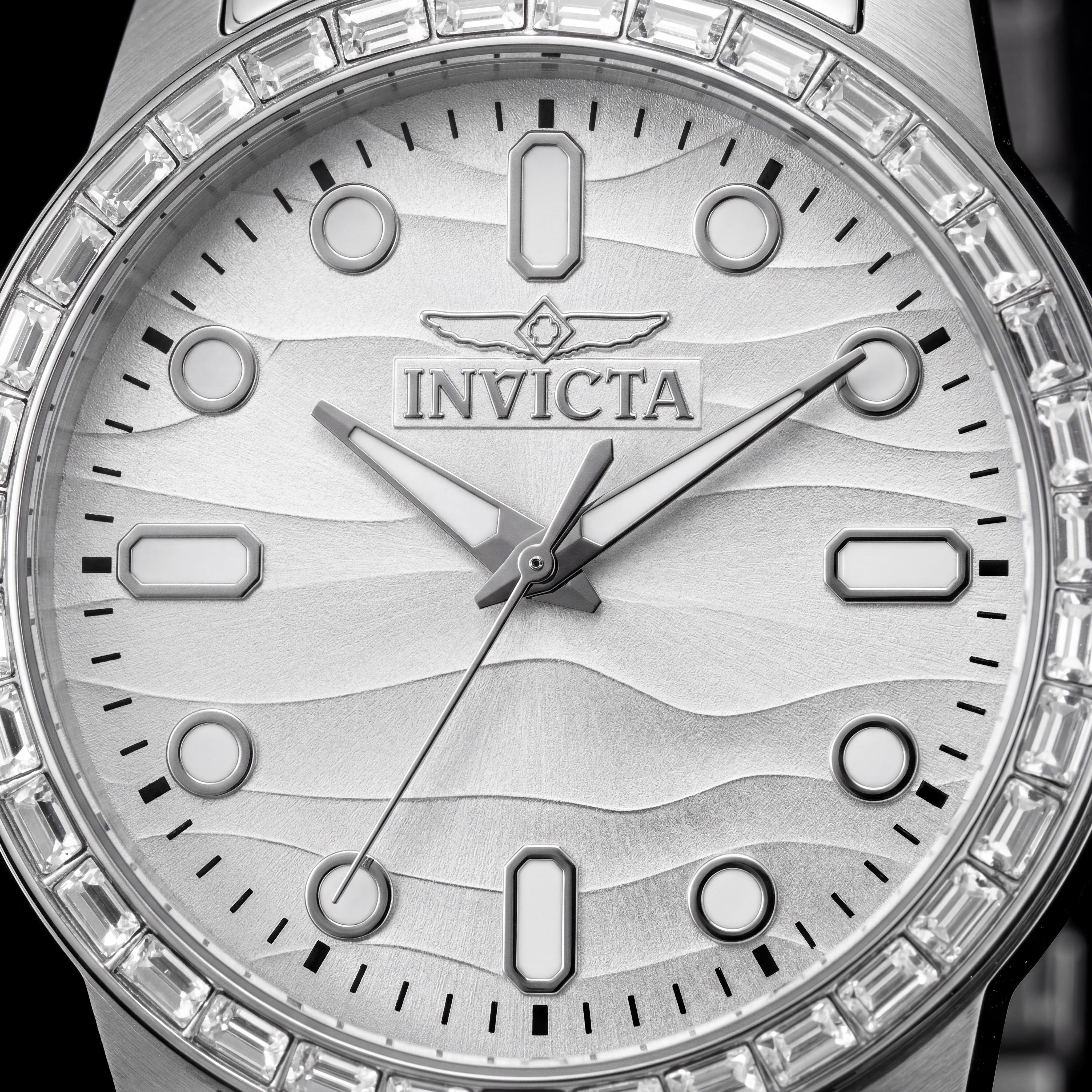 Invicta Celestial 50194 Unisex Stainless Steel Bracelet Silver Dial Quartz 43mm Watch, Photo 2