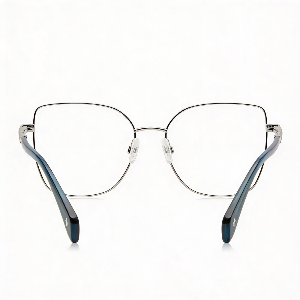 Gafas de sol para mujer modernas Rag & Bone con armazón de acero de aleación de paladio, lentes de policarbonato y protección UV de 53 mm