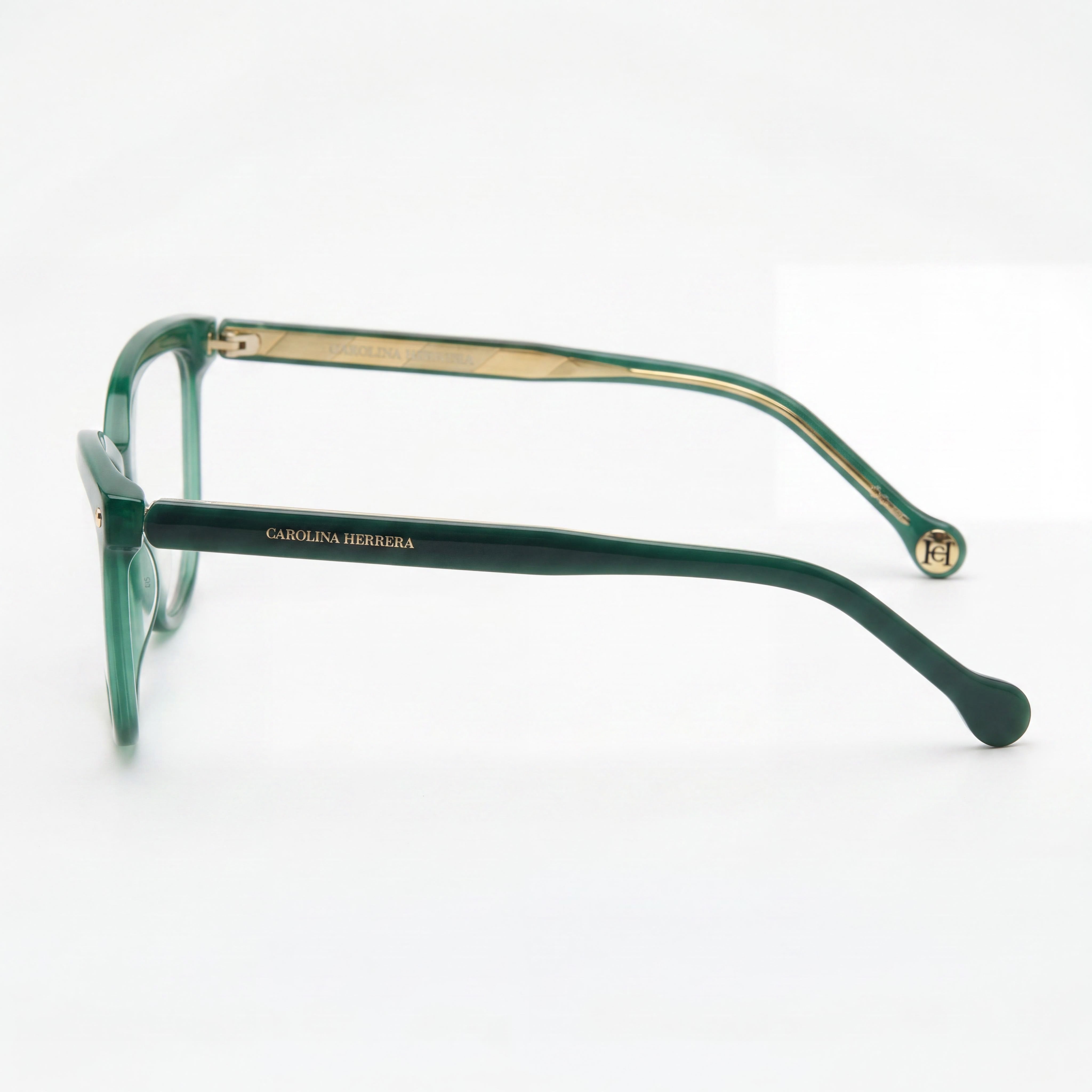 Carolina Herrera Modern Women's Green Acetate Non-polarised Sunglasses with 56mm Lens Width, Photo 2