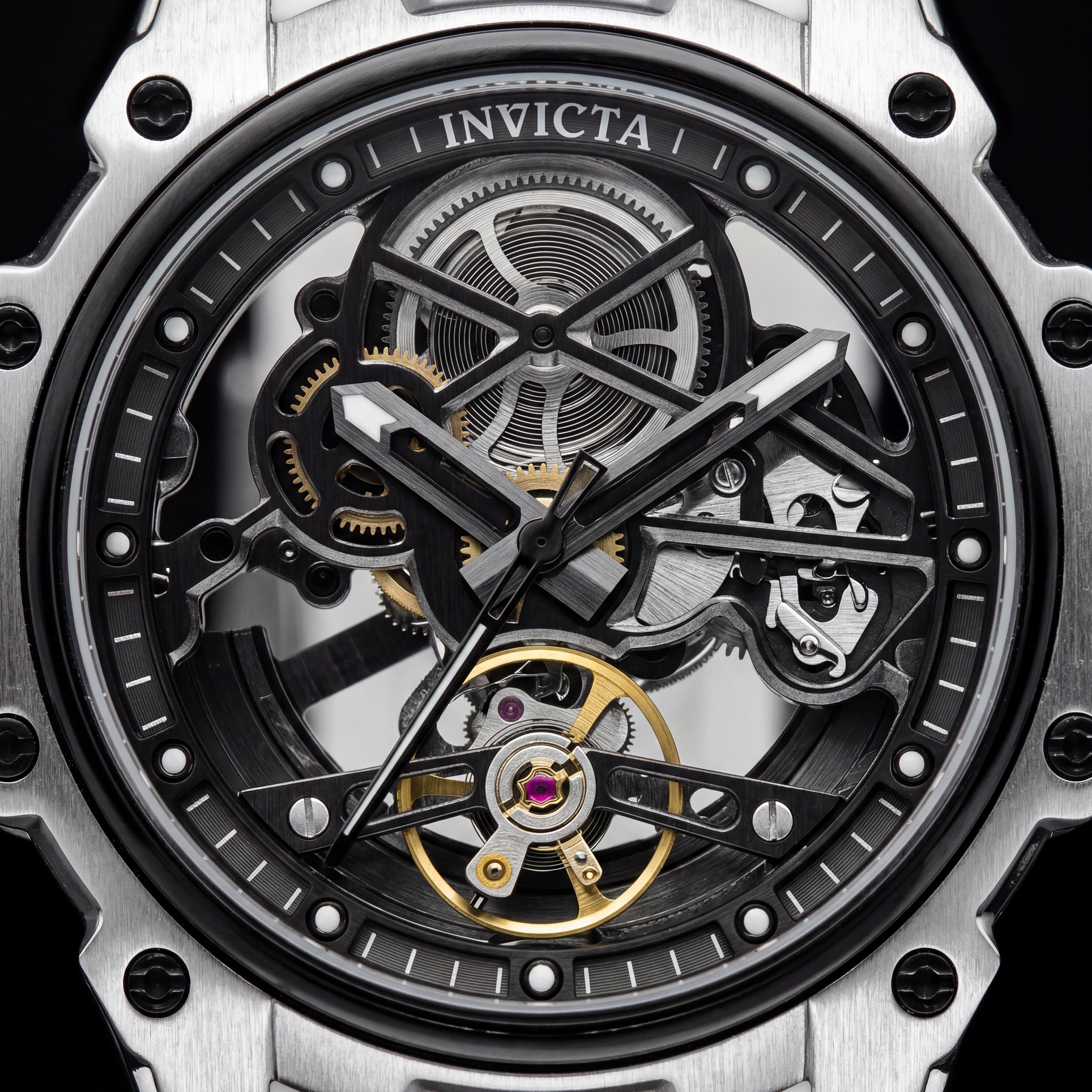 Invicta Men's S1 Rally 69000 Automatic Chronograph Stainless Steel Watch Black Dial 43mm, Photo 2
