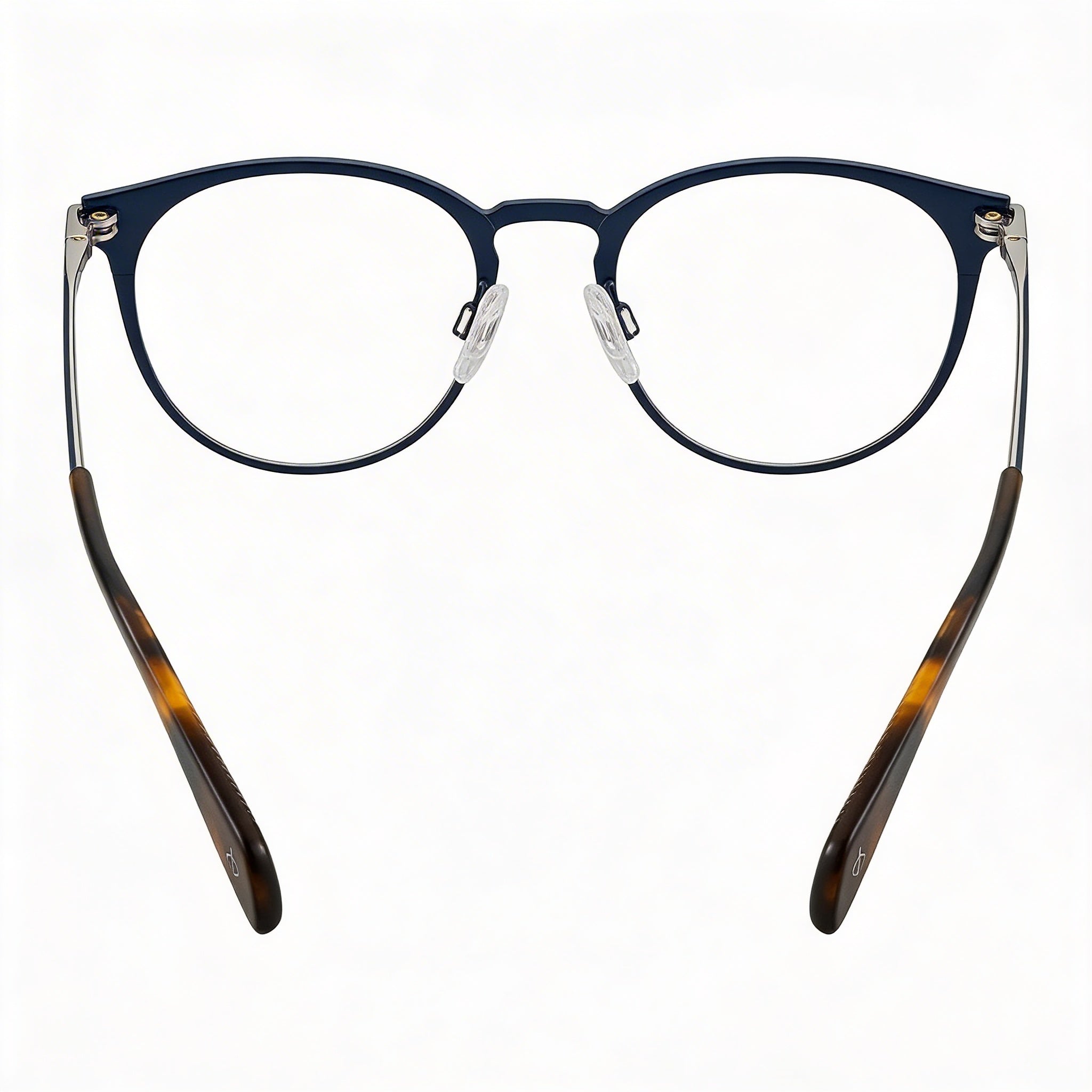 Gafas para hombre rag & bone Rnb 7005 con marco de metal azul marino y lentes de plástico transparente, ancho de lente de 51 mm, Photo 3