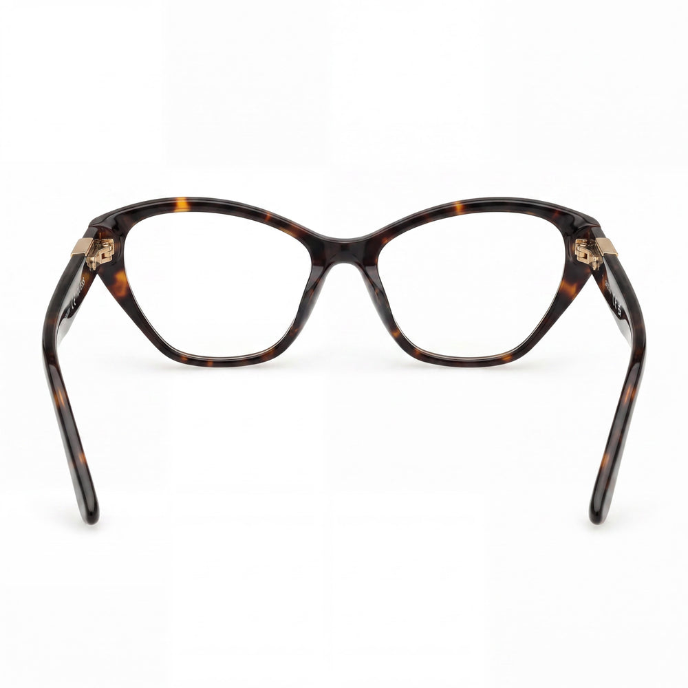 Gafas GUESS Gu50162 para mujer con montura Habana Oscuro, material de montura azul, lentes no polarizadas de 49-16-135 mm
