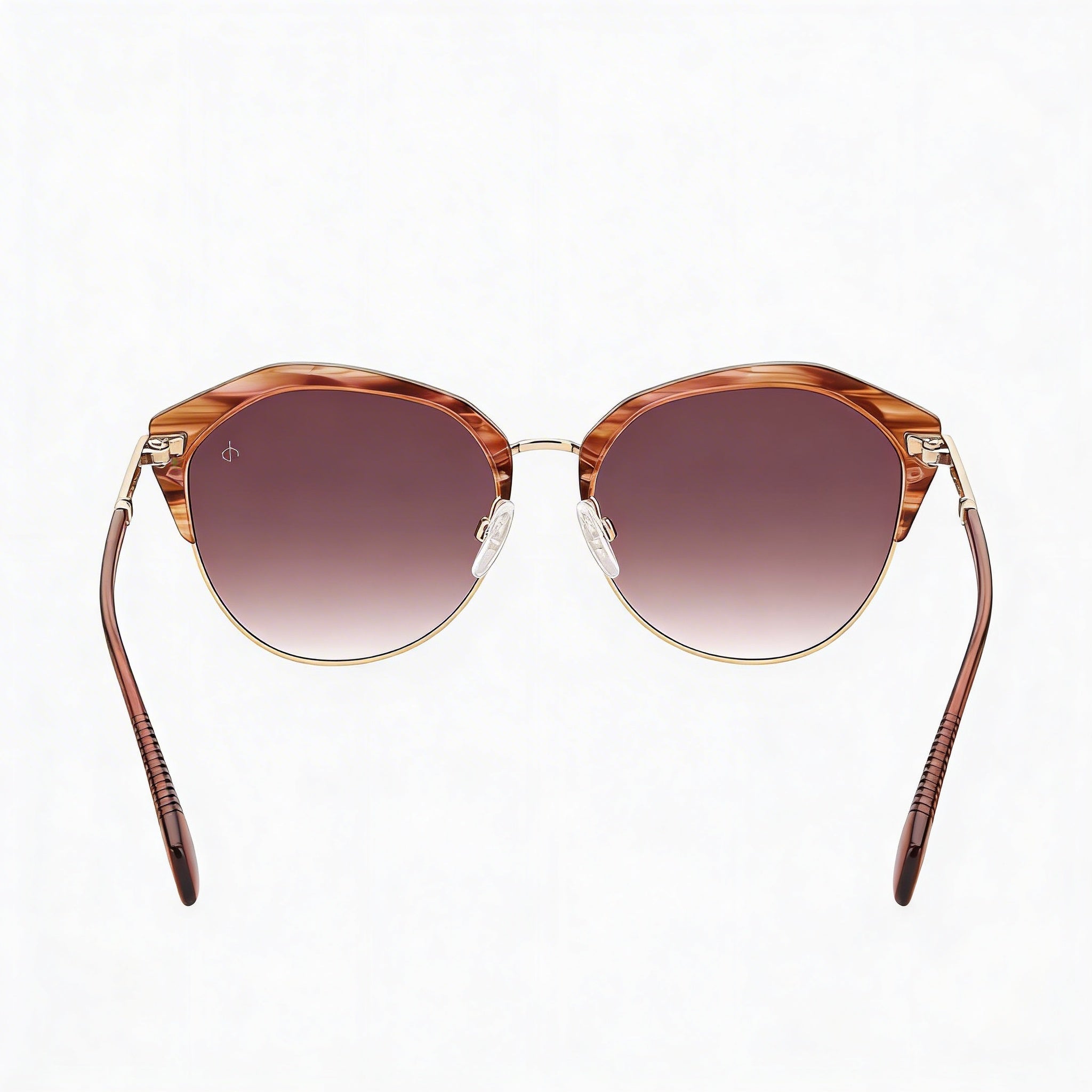 Gafas de sol Rag & Bone Modern Heritage para mujer, de acero inoxidable, color burdeos, rojo, cuerno rosa, 55 mm, con protección UV, Photo 3