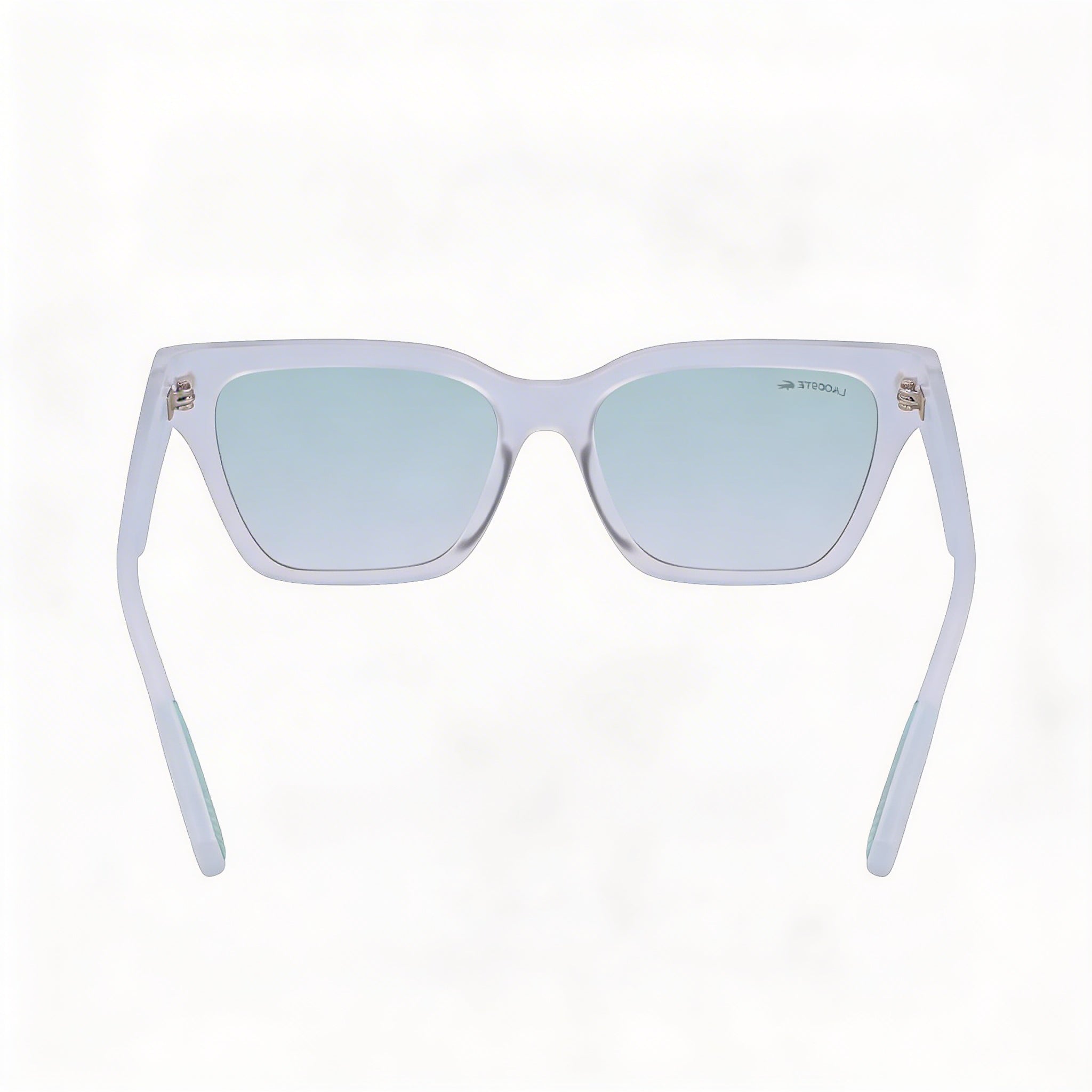 Gafas de sol Lacoste L6002s para mujer, en gris metalizado inyectado, con lentes verdes degradados y protección UV de 53 mm, Photo 4