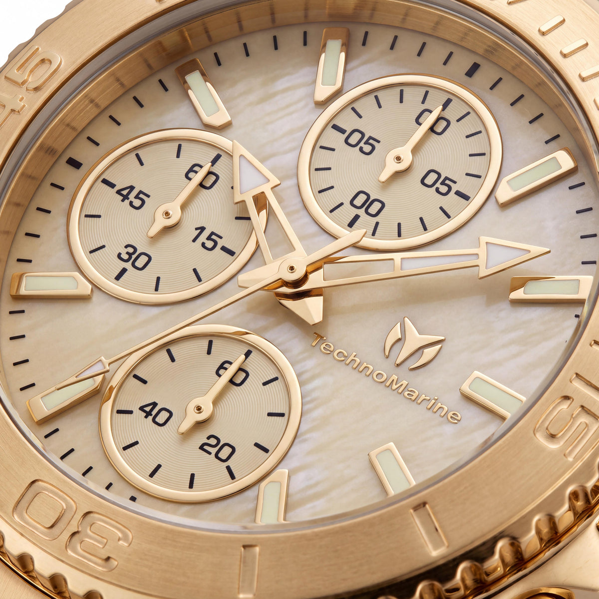 TechnoMarine Cruise Original Men's Gold Stainless Steel Chronograph Watch with Interchangeable Straps, 38MM, Photo 2