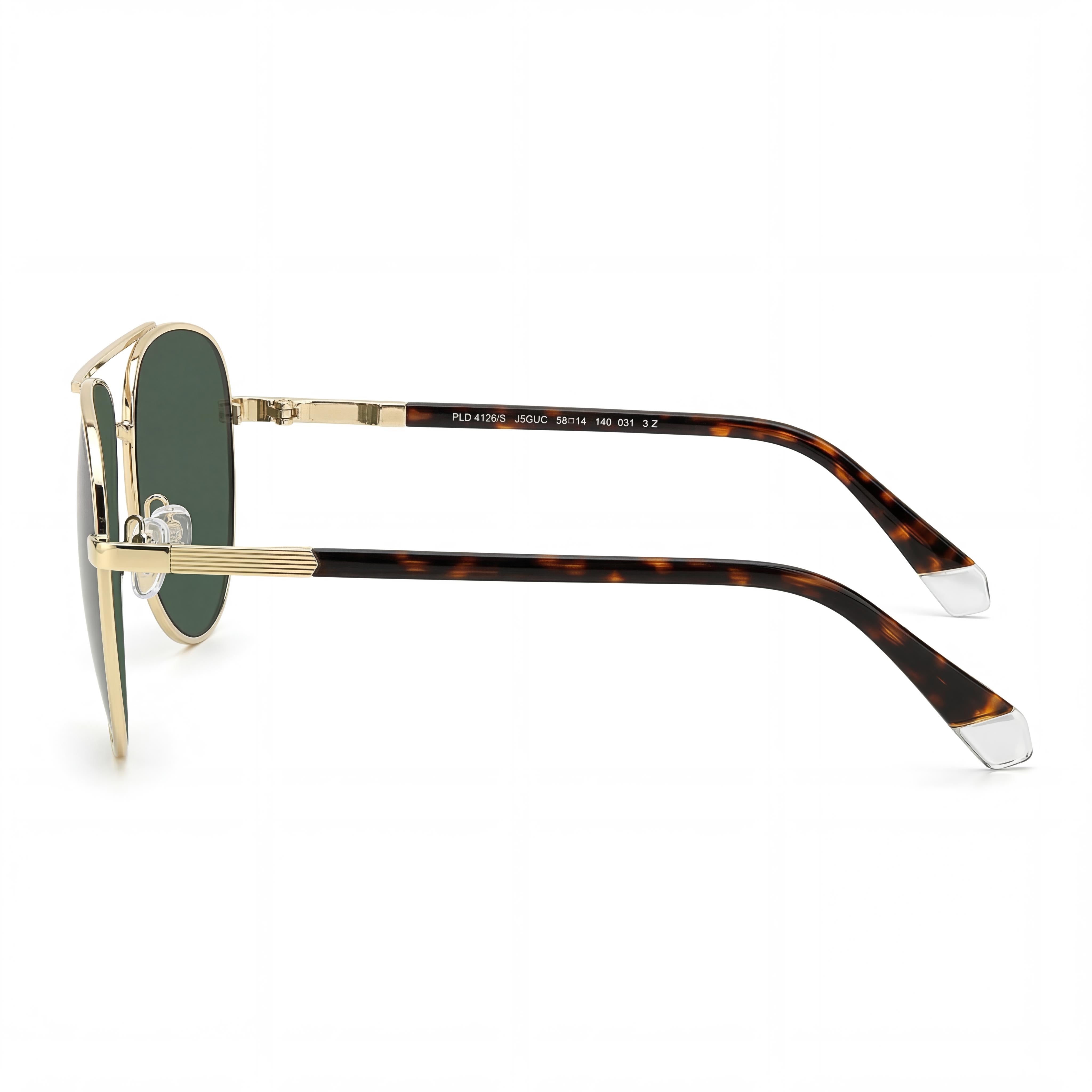 Polaroid PLD 4126/S J5G Gold Aviator Sunglasses for Men, 61mm, Photo 3