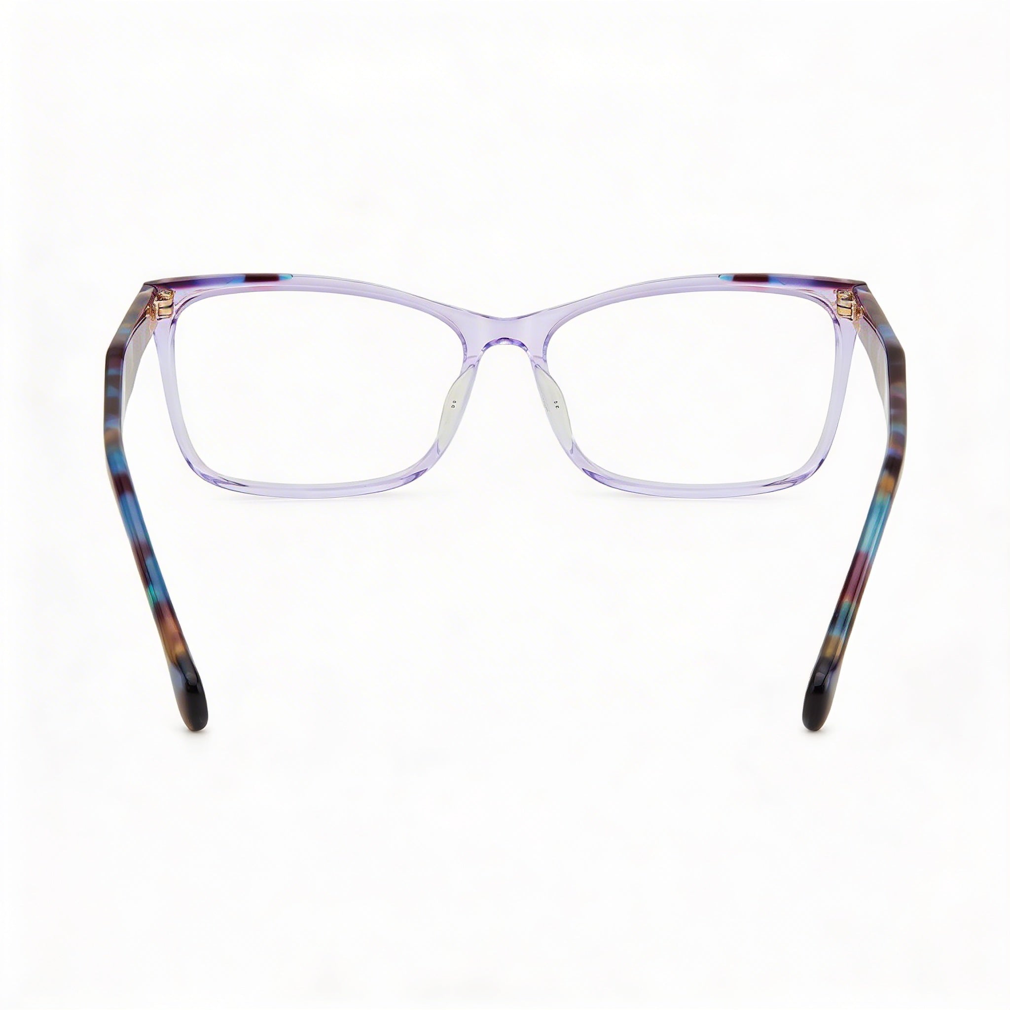 Carolina Herrera HER 0202/G Essential Women's Prescription Eyewear Rectangular Acetate Lilac Havana 56mm, Photo 4