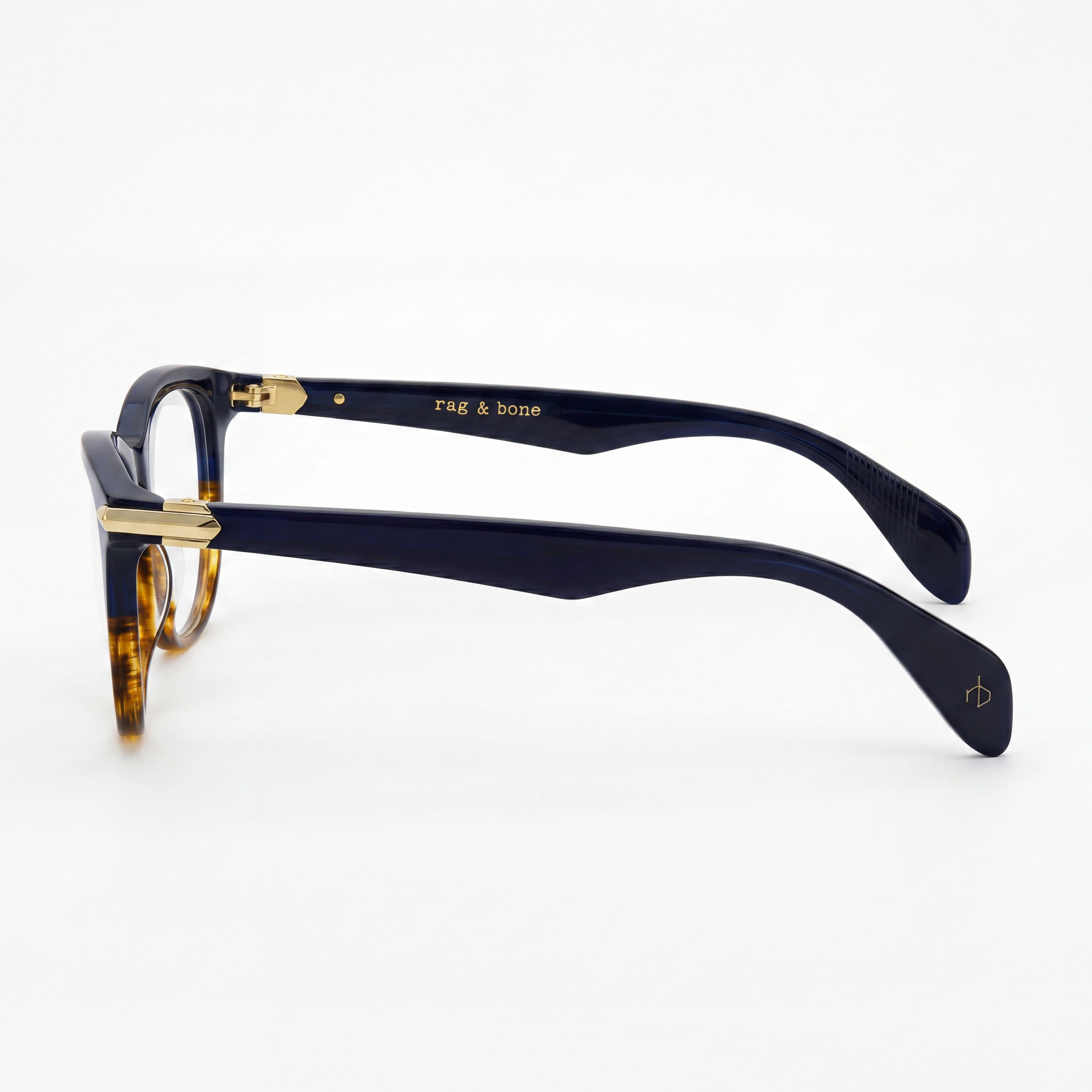 rag & bone Rnb3014 Women's Optical Frames Havana Blue 51-16-140, Photo 2