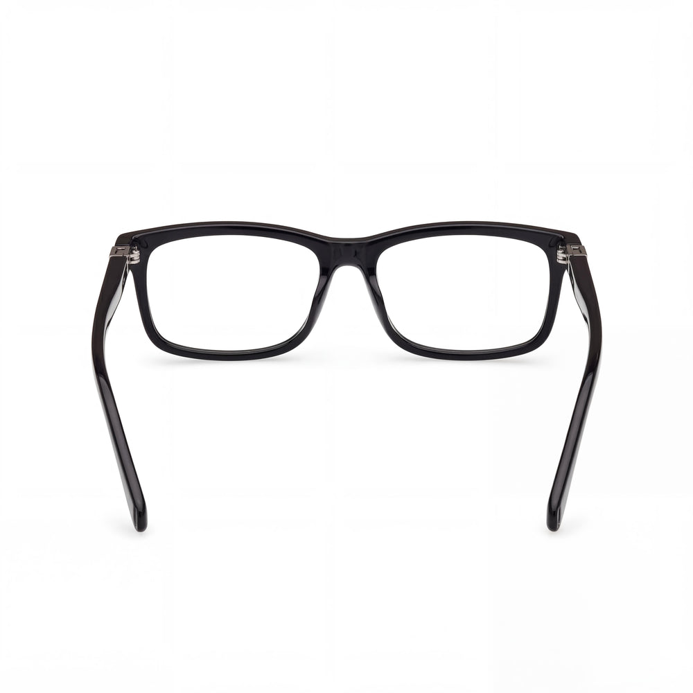 GUESS Gu50190 Gafas Unisex con Montura de Plástico Negro Brillante y Lentes de Policarbonato, 56mm de Ancho de Lente, 16mm de Puente, 150mm de Patillas
