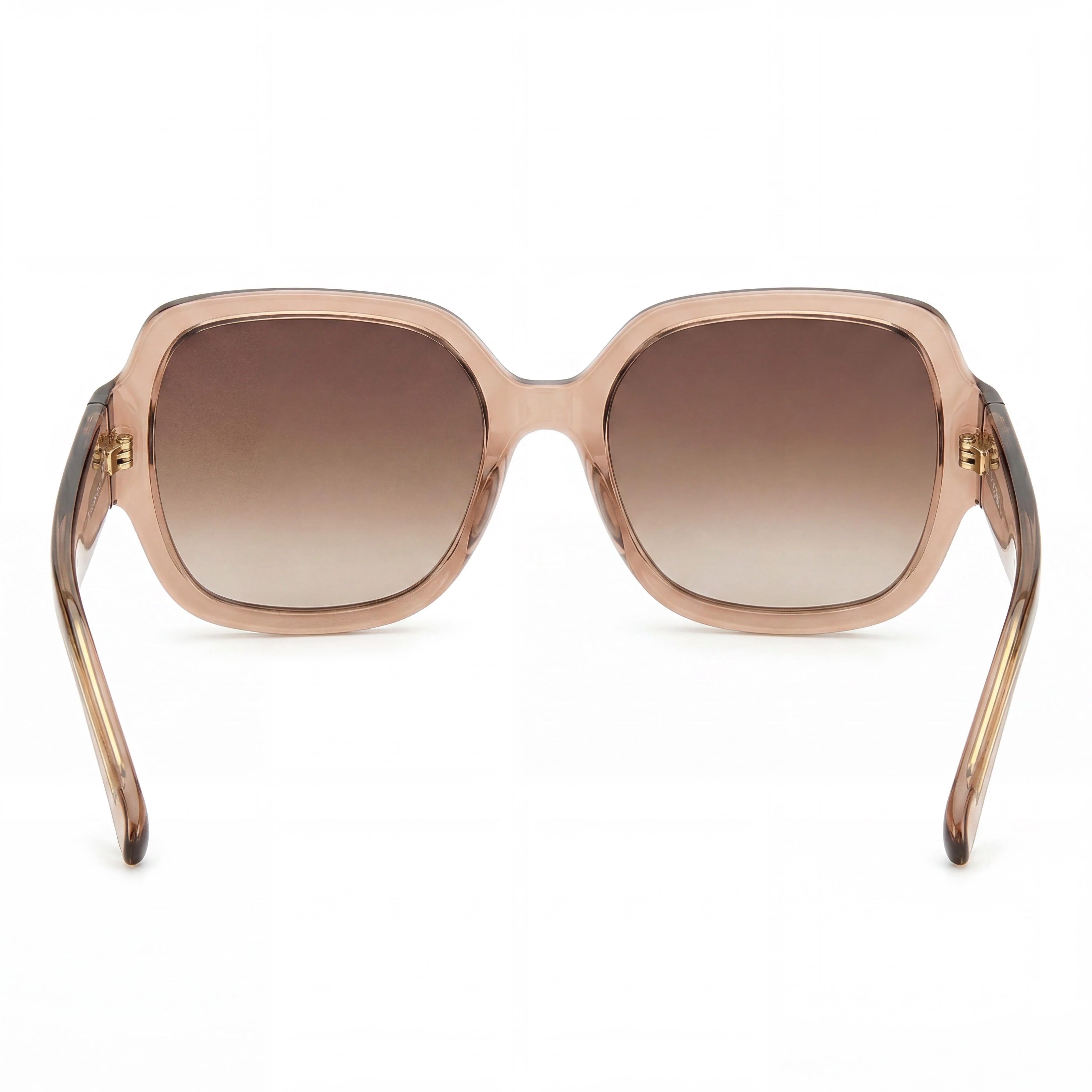 Fossil Fos 3151/G/S Women's Square Crystal Beige Brown Plastic Brown Shaded Non-Polarized Lenses Sunglasses 58mm 100% UV Protection, Photo 4