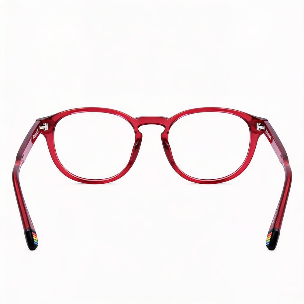 Gafas de sol Polaroid Pld D452 unisex modernas, montura roja inyectada, lentes de policarbonato no polarizadas, 50 mm