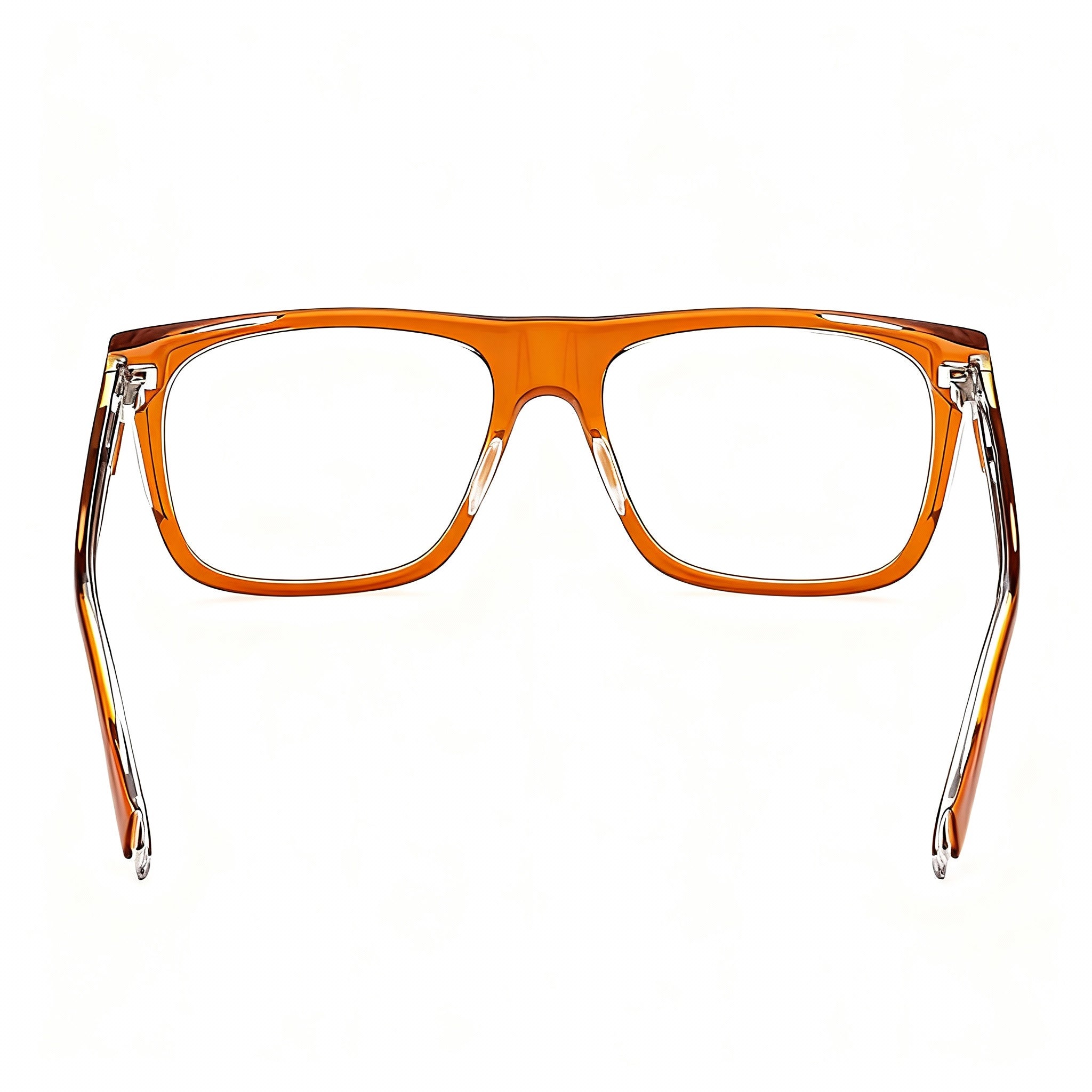 GUESS Modern Women's Orange Eyeglasses, Clear Plastic Lenses, Lens 56mm, Bridge 16mm, Temple 145mm, Photo 3