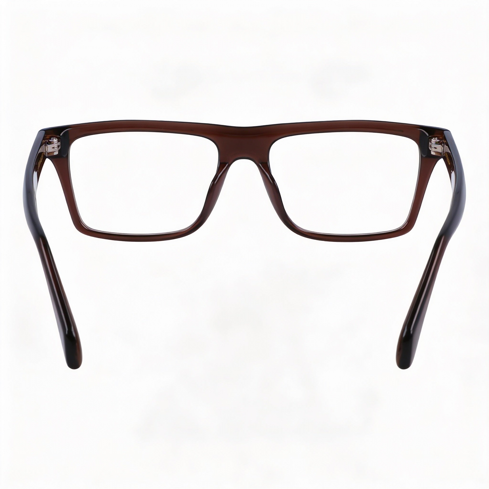 Ferragamo Sf2988 Men's Transparent Brown Metal Frame with Polarized Polycarbonate Lenses Eyeglasses 54-17-145mm, Photo 3