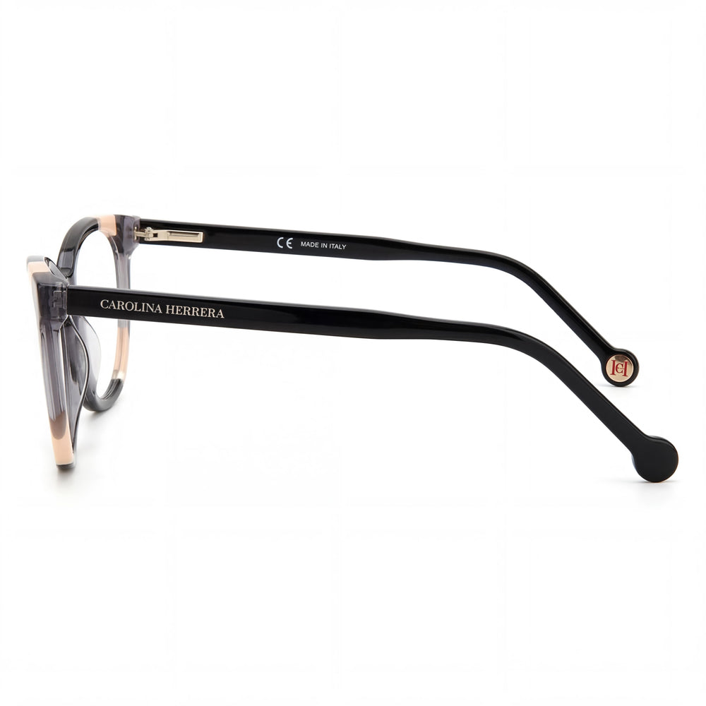 Carolina Herrera Women's CH 0064 Acetate Black Nude Frame Polycarbonate Lenses UV Protected Sunglasses 55mm