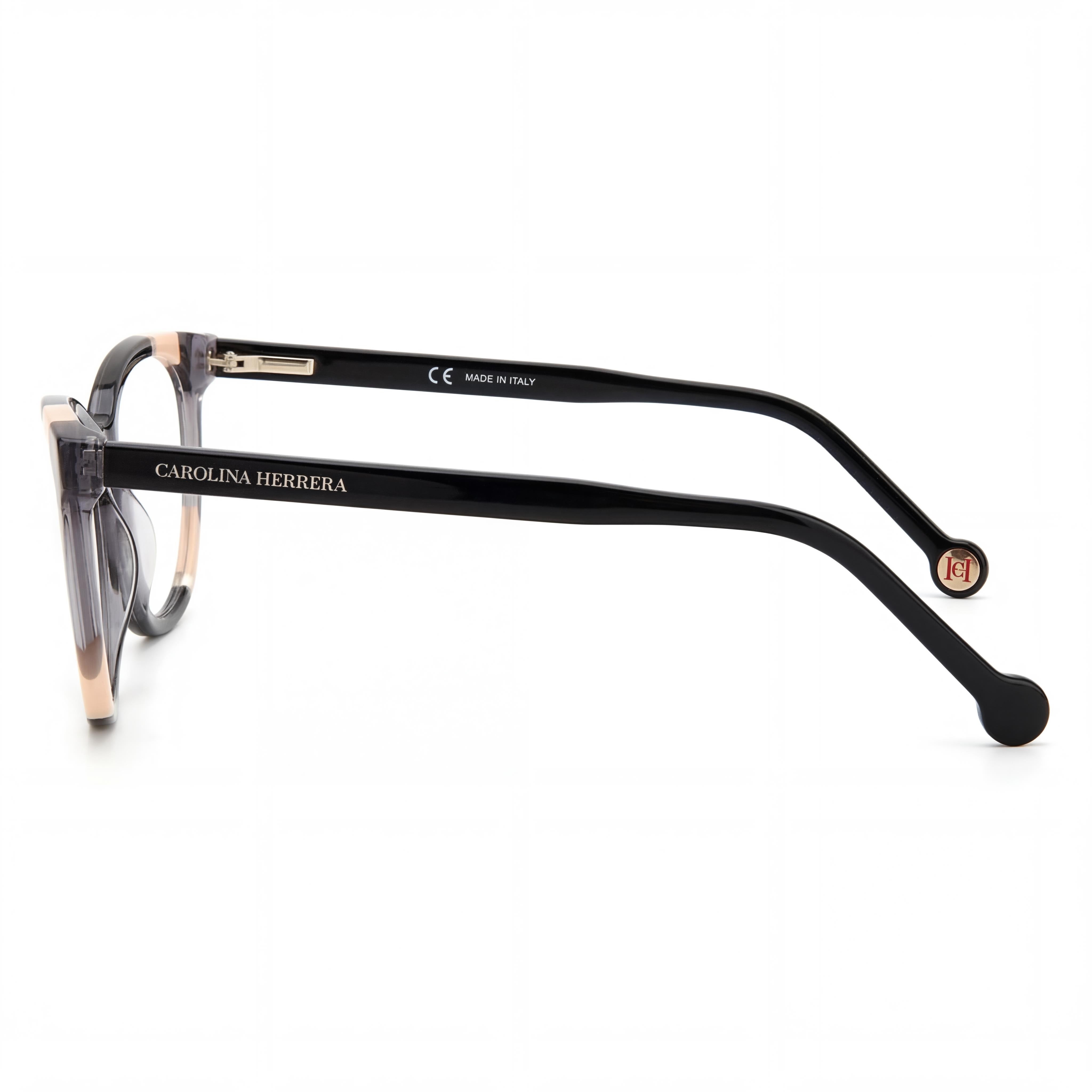 Carolina Herrera Women's CH 0064 Acetate Black Nude Frame Polycarbonate Lenses UV Protected Sunglasses 55mm, Photo 2