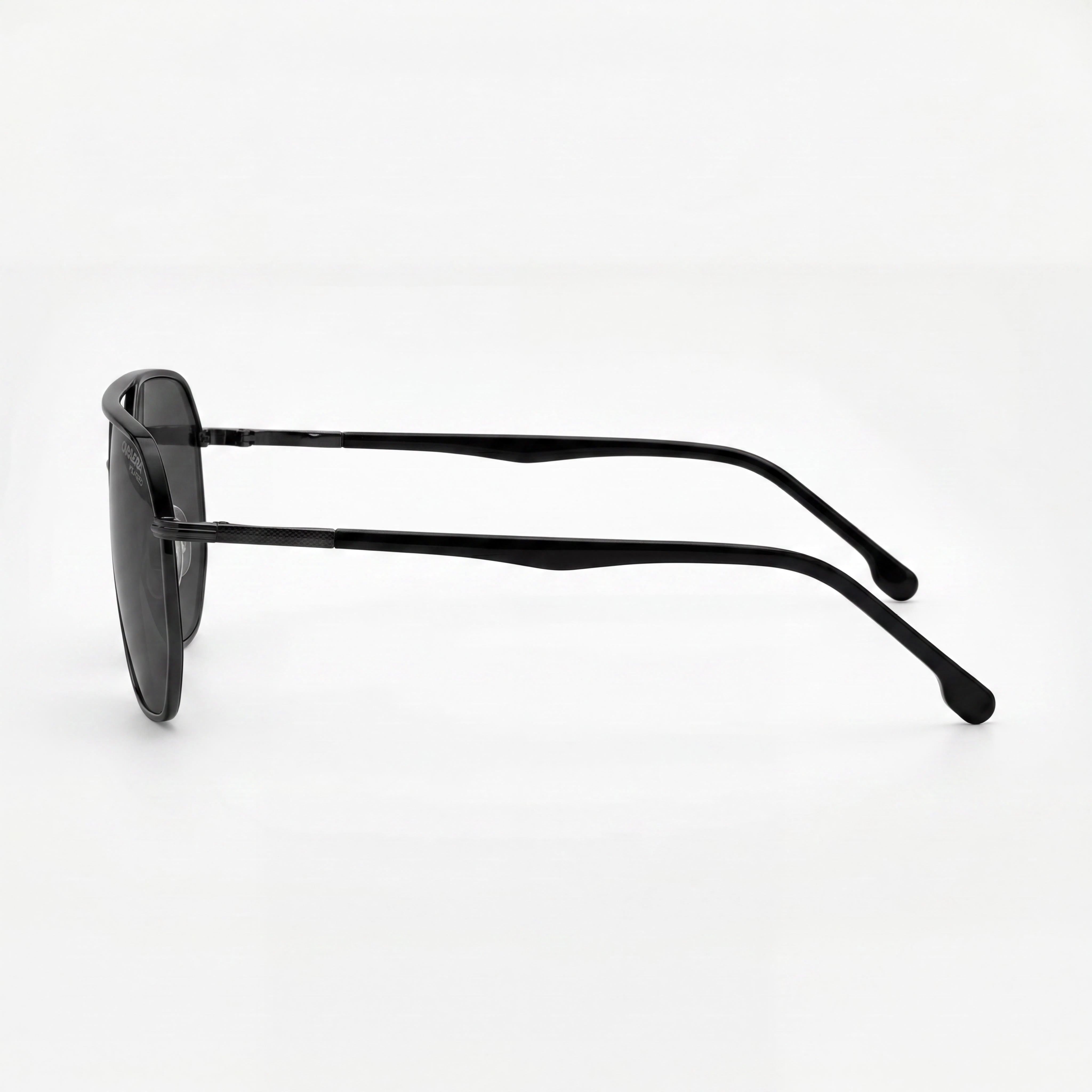 Carrera Classic Men's Metal Dark Ruthenium Square Solid Tint Glass Lens 59-15-145mm UV Protection Sunglasses, Photo 3