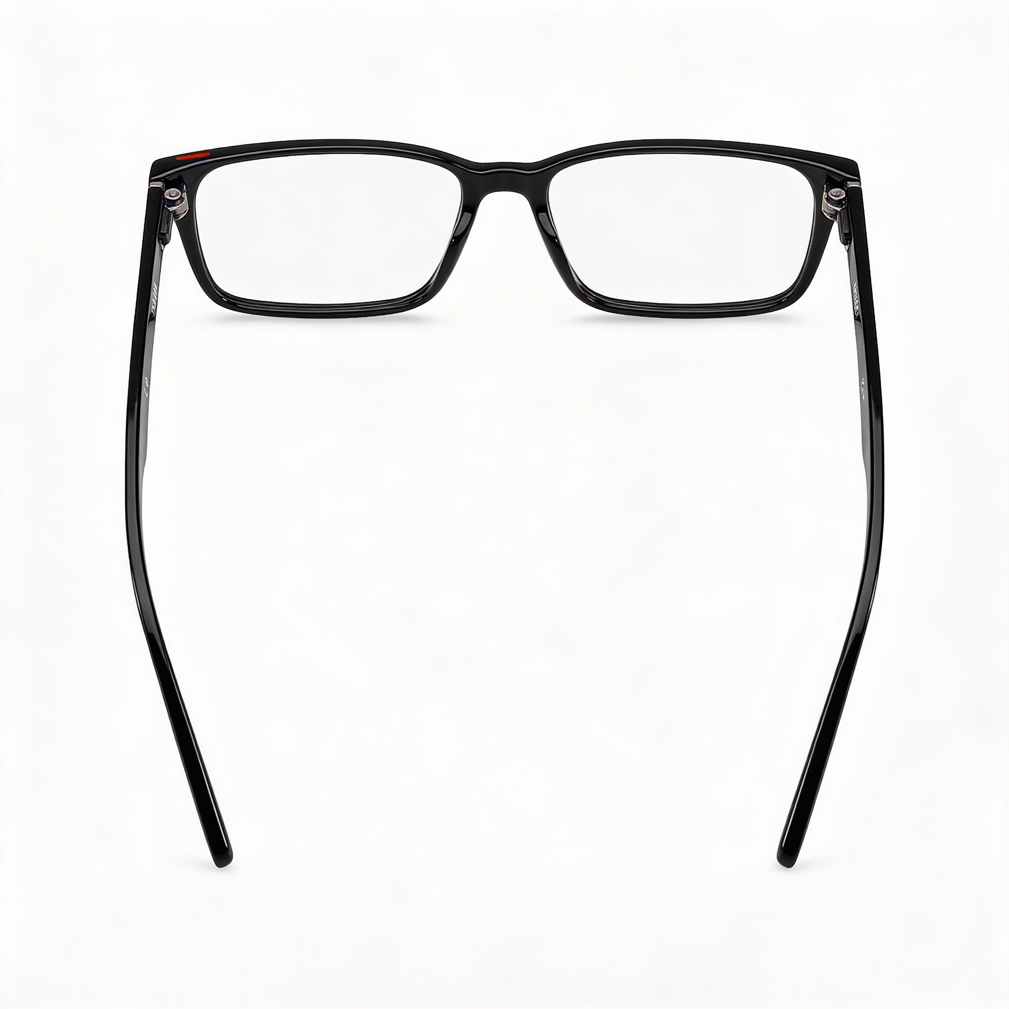 Gafas correctoras unisex HUGO HG 1163 con montura de celulosa negra y lentes de policarbonato, 55 mm, Photo 3