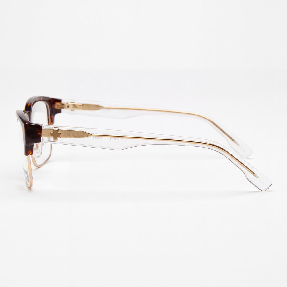 Gafas ópticas unisex Spy BRODY 5050 con montura de acetato Dark Tort Crystal y lentes transparentes, talla 59