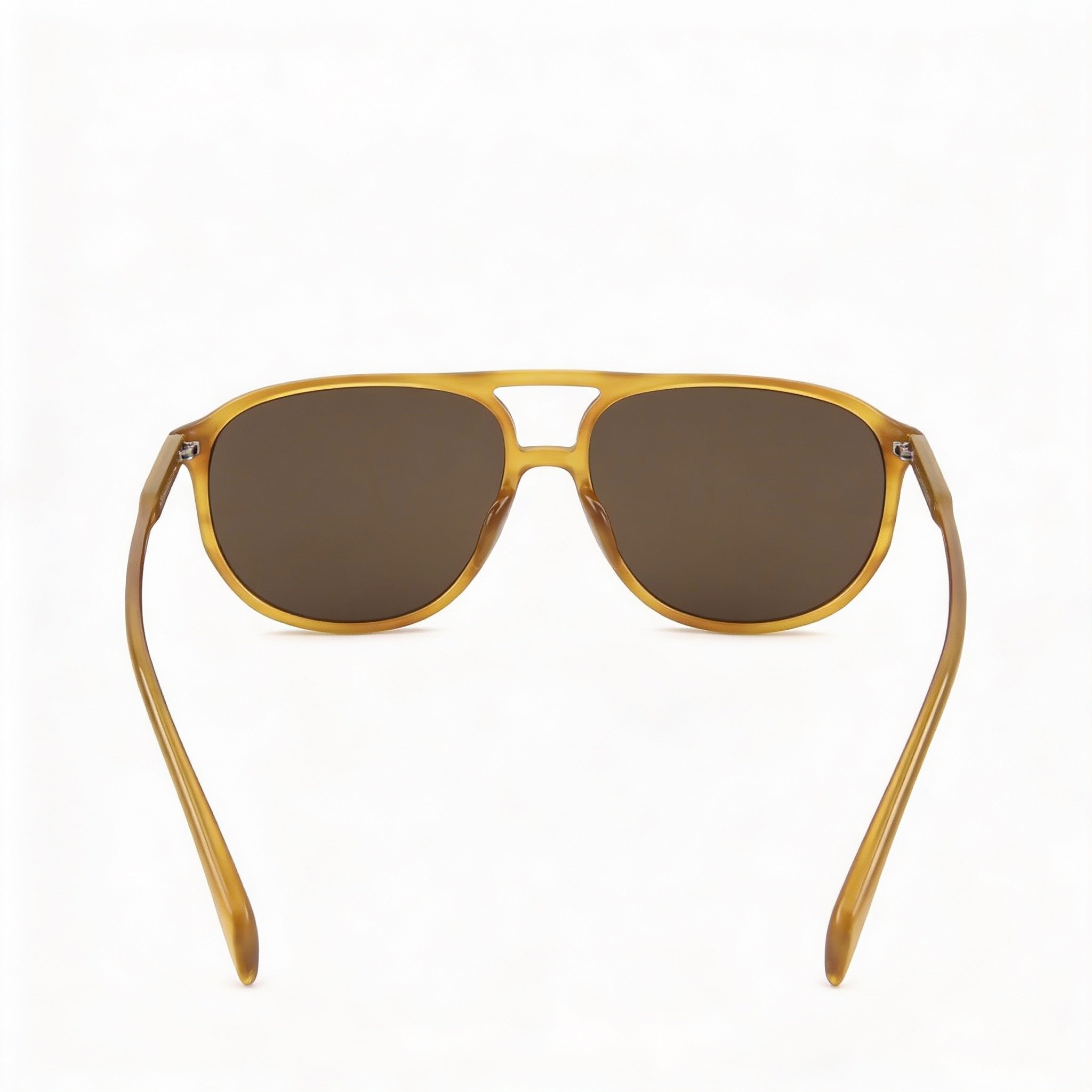 Gafas de sol casuales David Beckham para hombre con montura de cuerno amarillo ACETATE LIGHT y lentes no polarizadas 58-15-145, Photo 3
